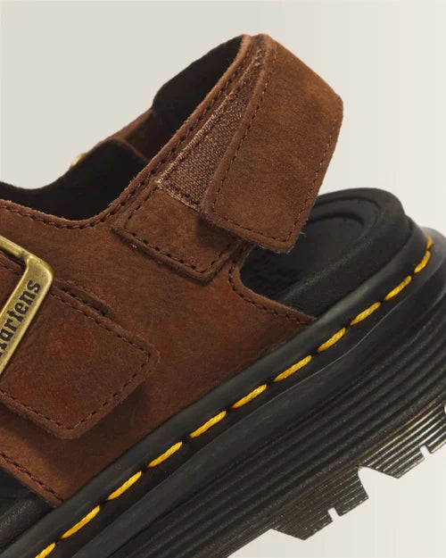 ZEBZAG SANDAL SEPIA BROWN NUBUCK