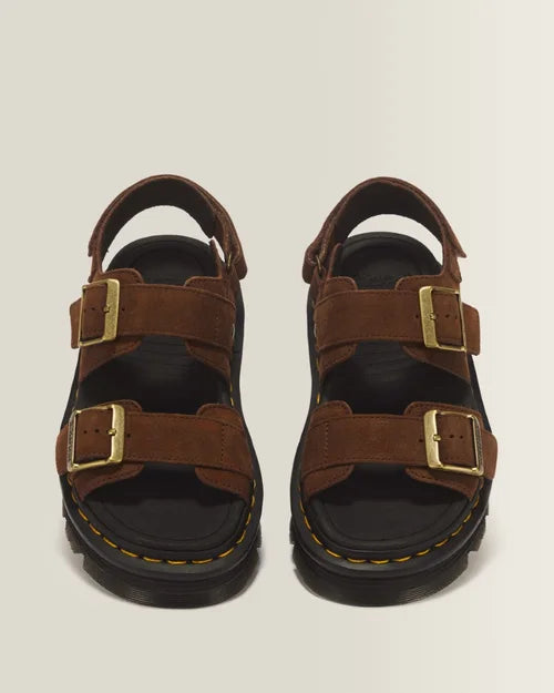 ZEBZAG SANDAL SEPIA BROWN NUBUCK