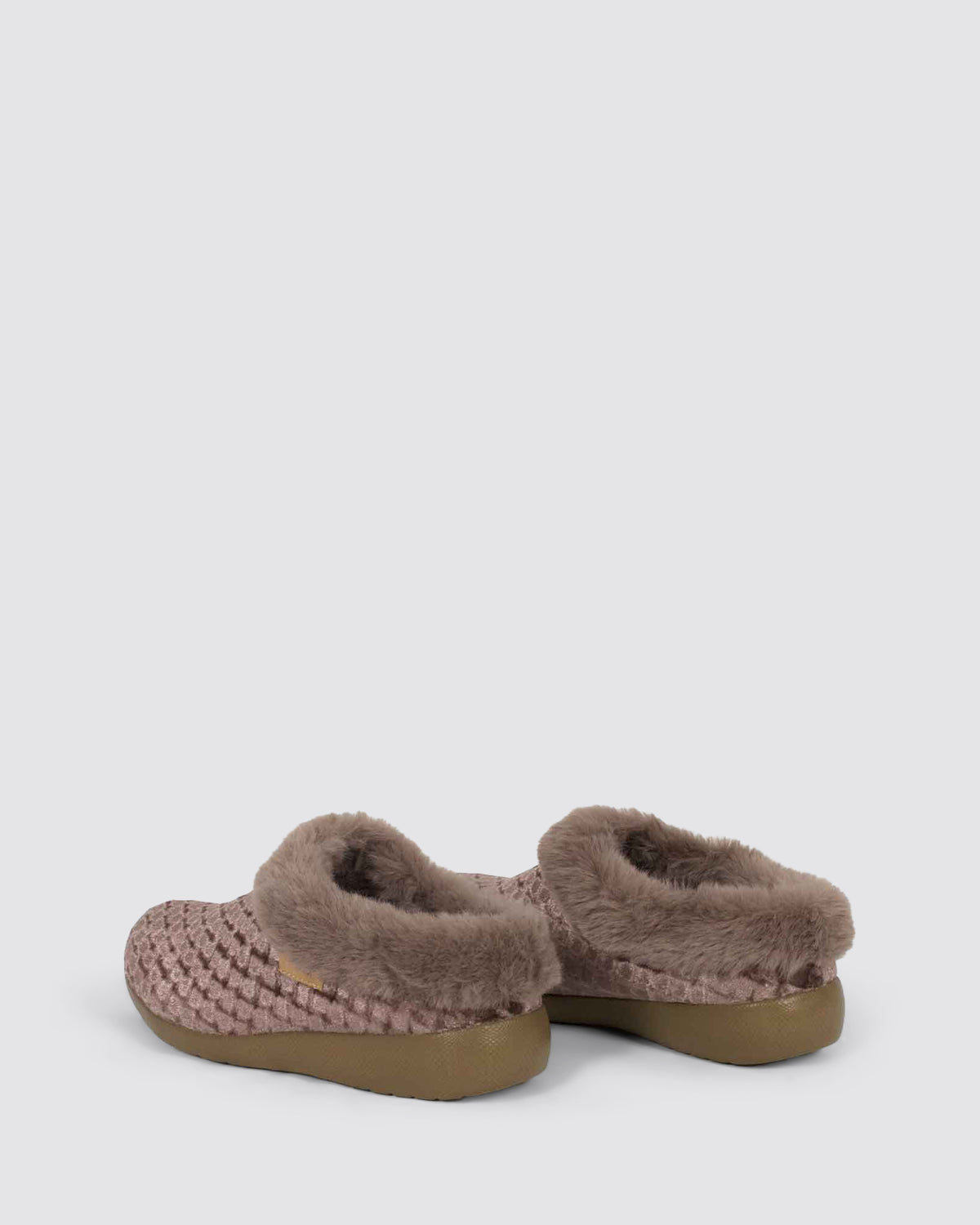 FIFI XW-ZR SLIPPERS TAUPE EMBOSSED