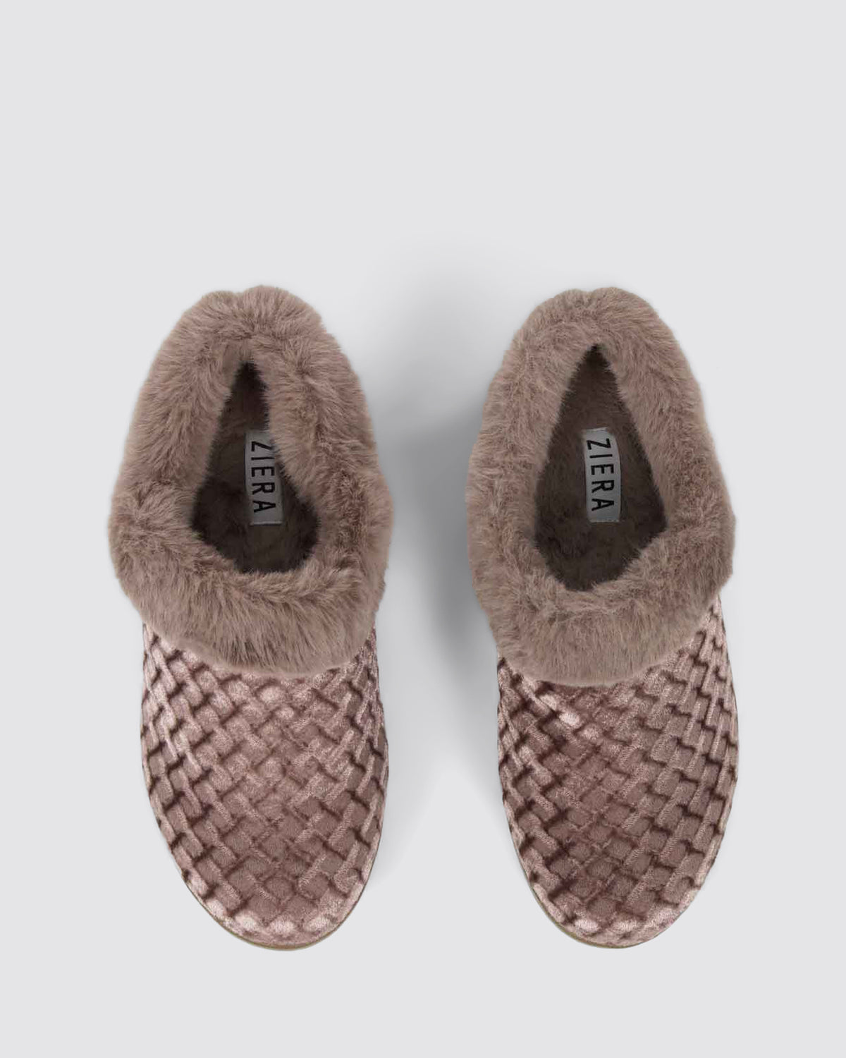FIFI XW-ZR SLIPPERS TAUPE EMBOSSED