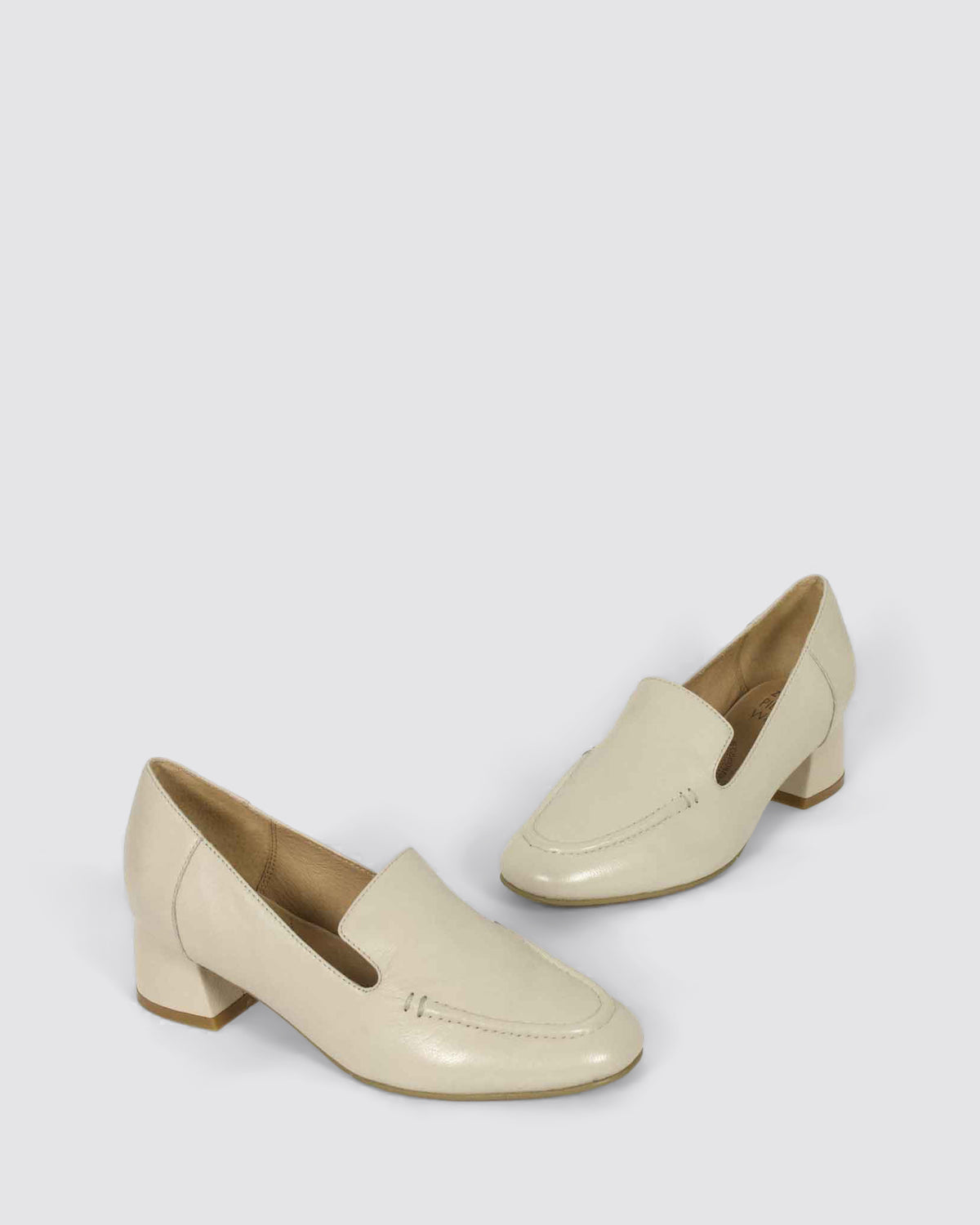 ZEDDA W-ZR HEELED LOAFERS ALMOND