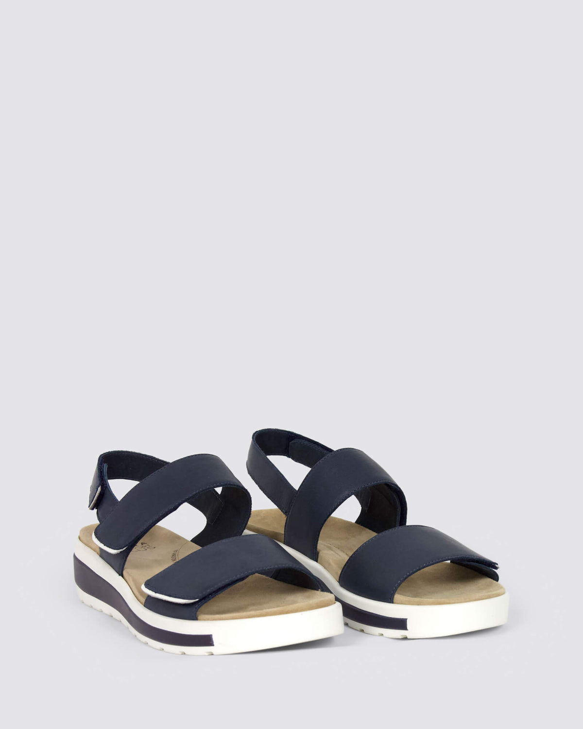 GARLIN W-ZR SANDALS NAVY/WHITE