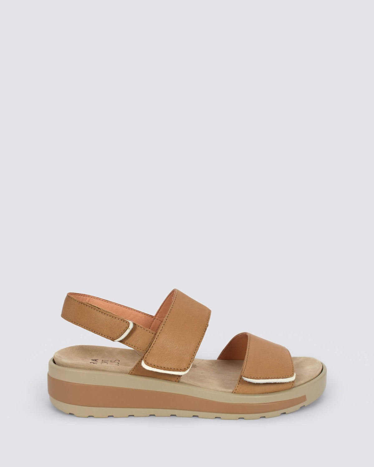 GARLIN W-ZR SANDALS DARK TAN/ALMOND