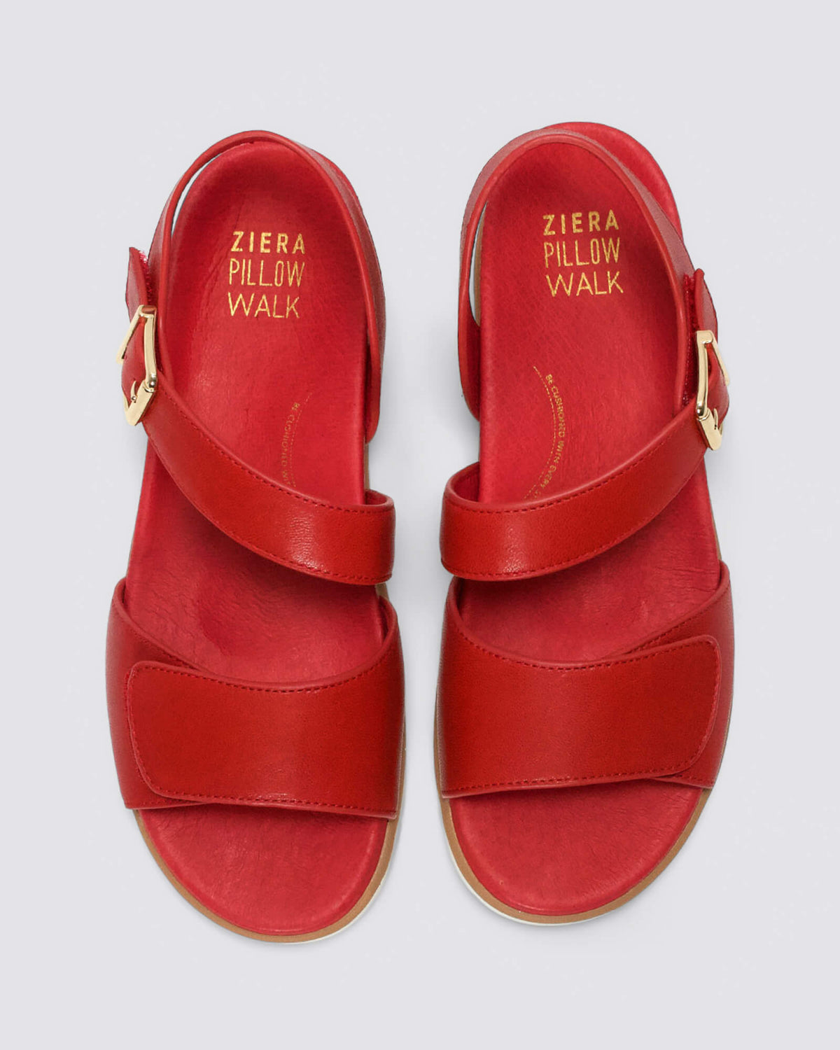 Ziera Vamsy W-ZR Red/White Womens Sandals Andrea Biani