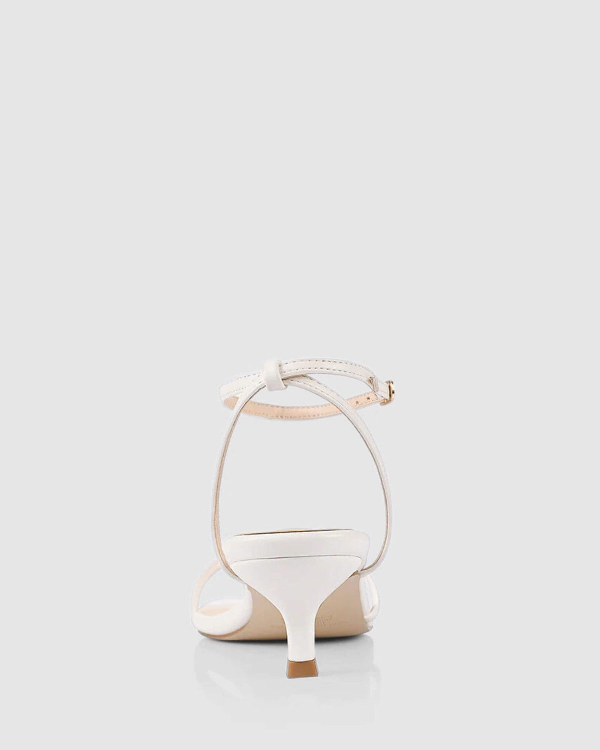 ALEX KITTEN HEELS CHALK WHITE