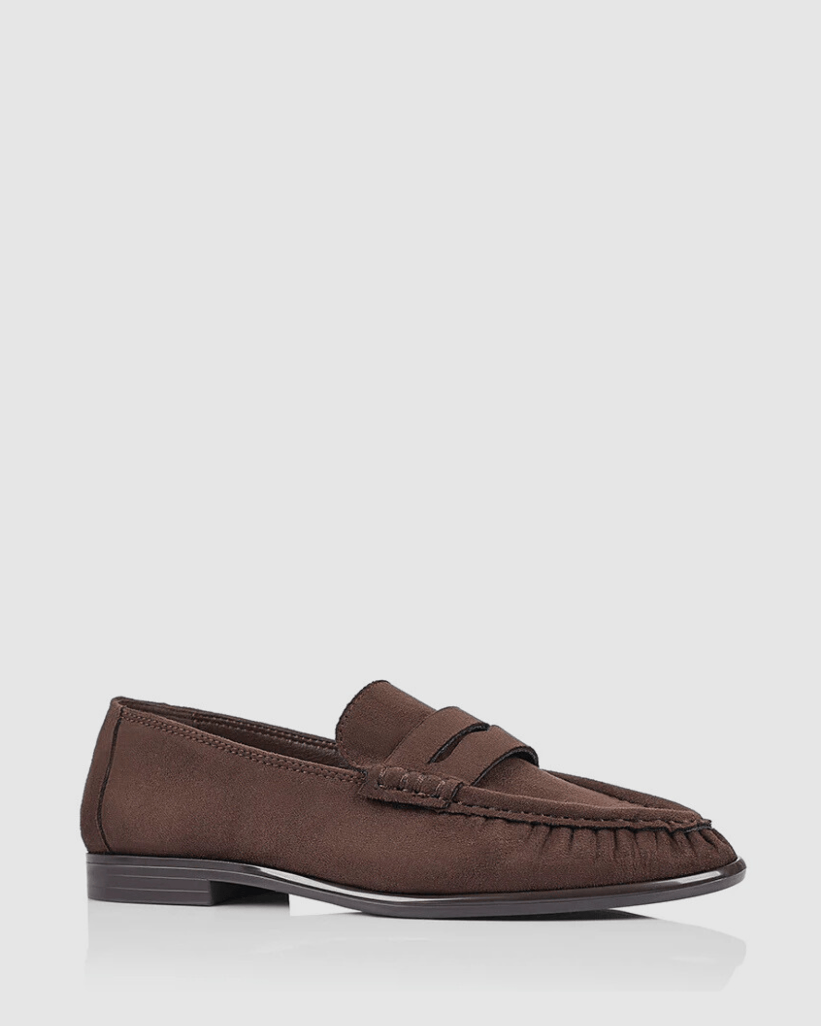 ANGEL LOAFERS CHOCOLATE BROWN MICRO