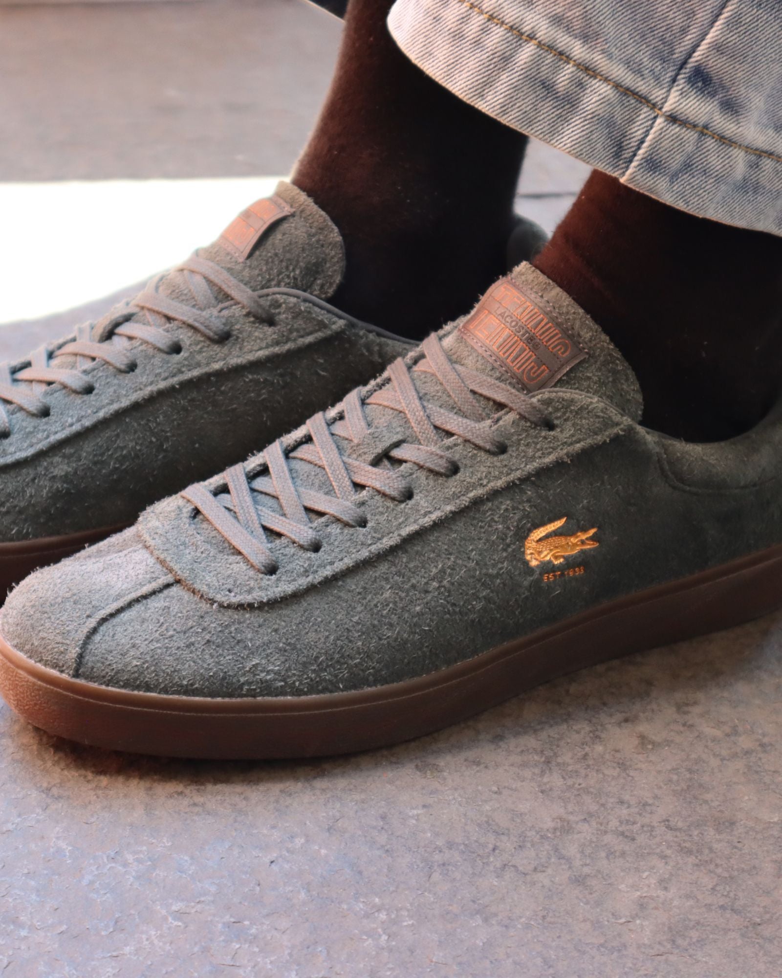 BASESHOT 224 2 SMA SNEAKERS DARK GREEN LEATHER