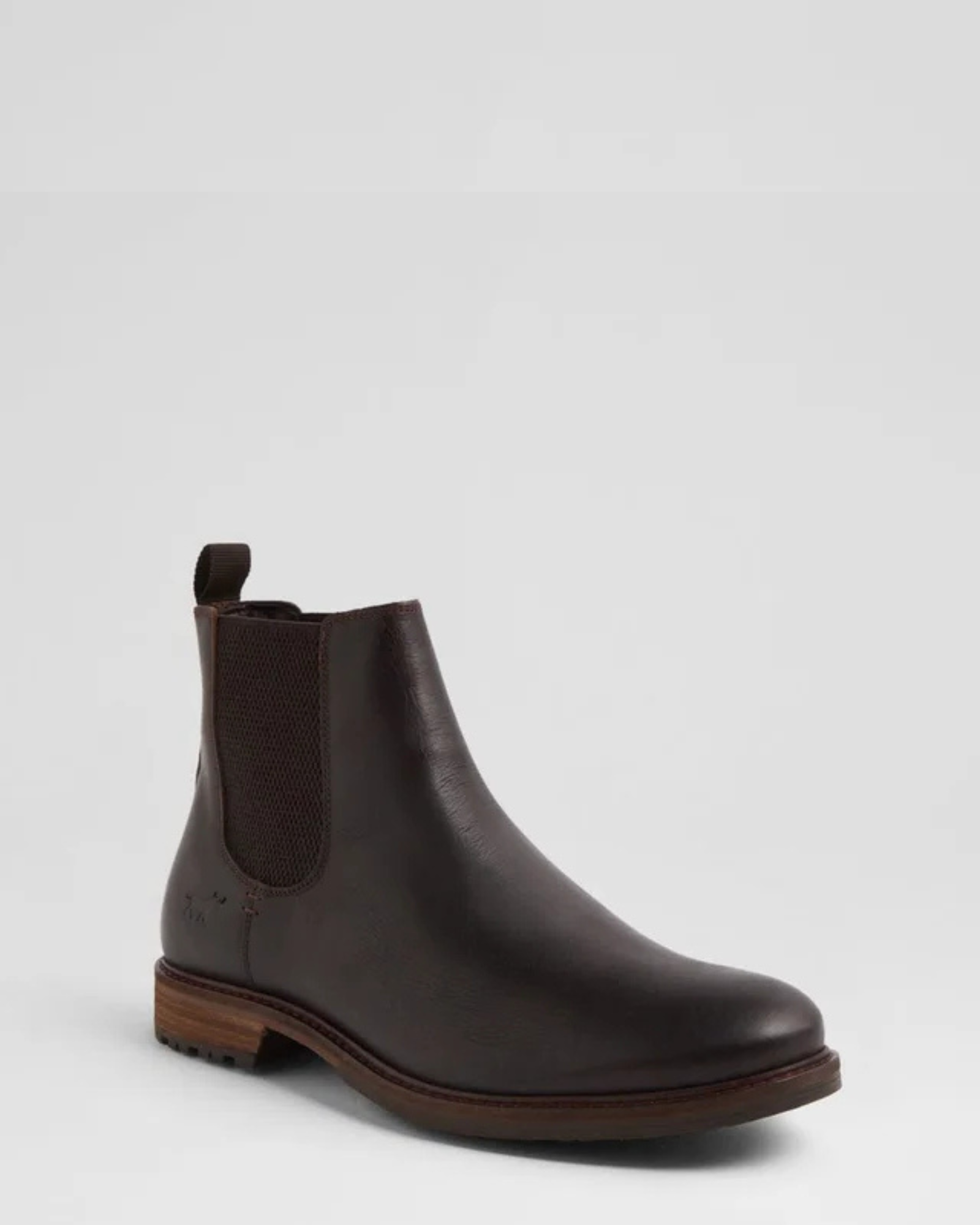 BERN MENS CHELSEA BOOTS DARK BROWN