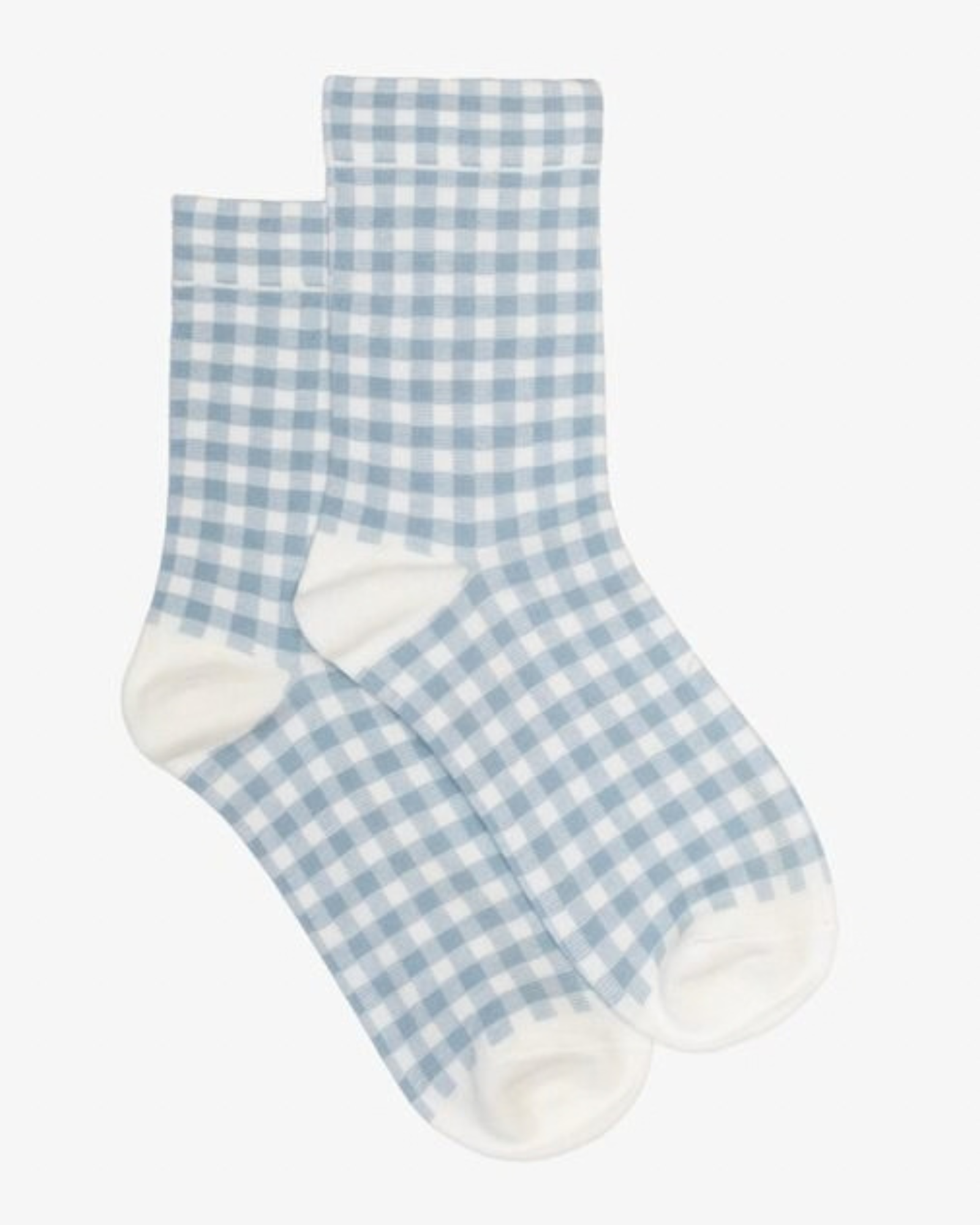 BLUE GINGHAM SOCKS