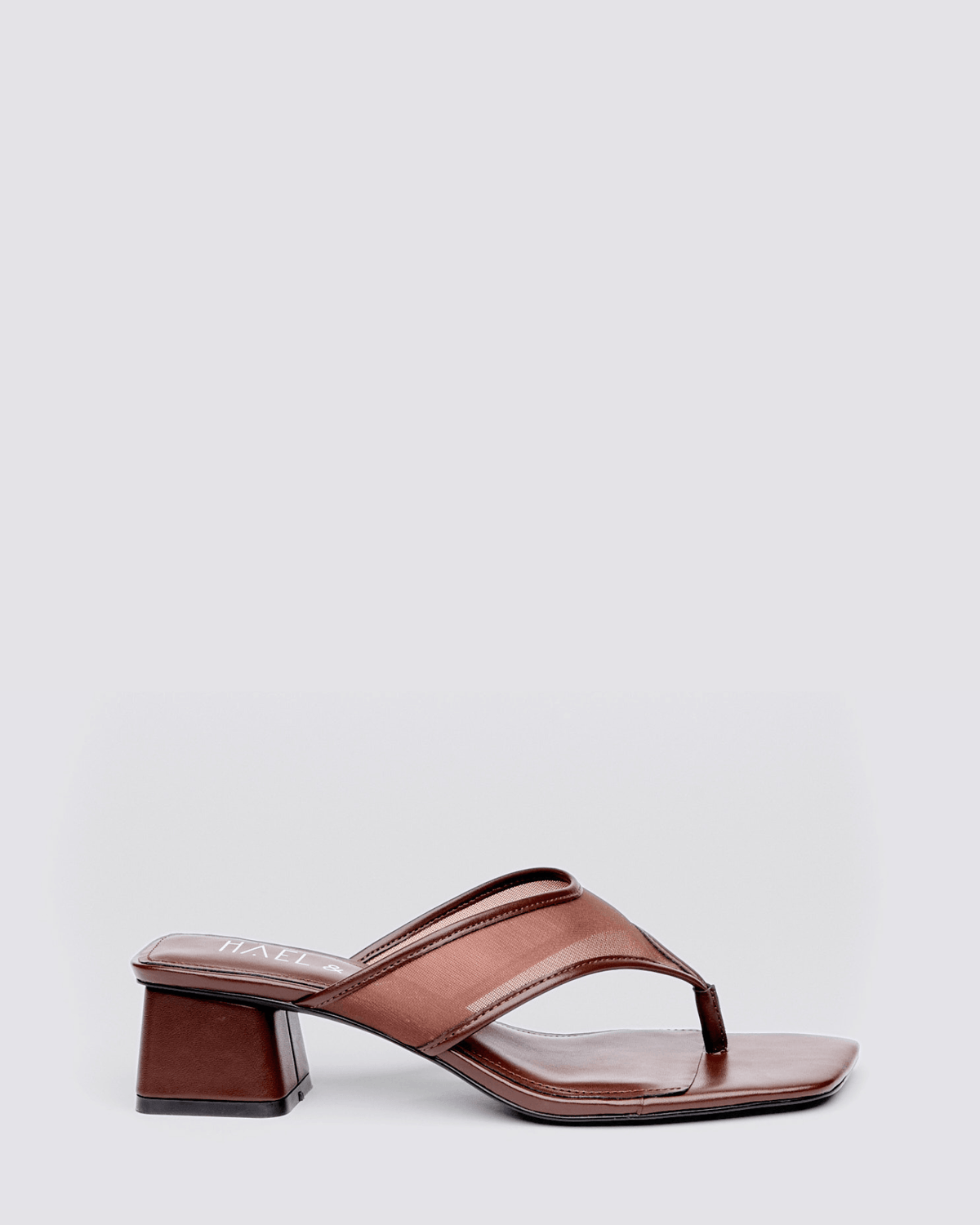 CELESTRIAL HEELED MULES CHOCOLATE