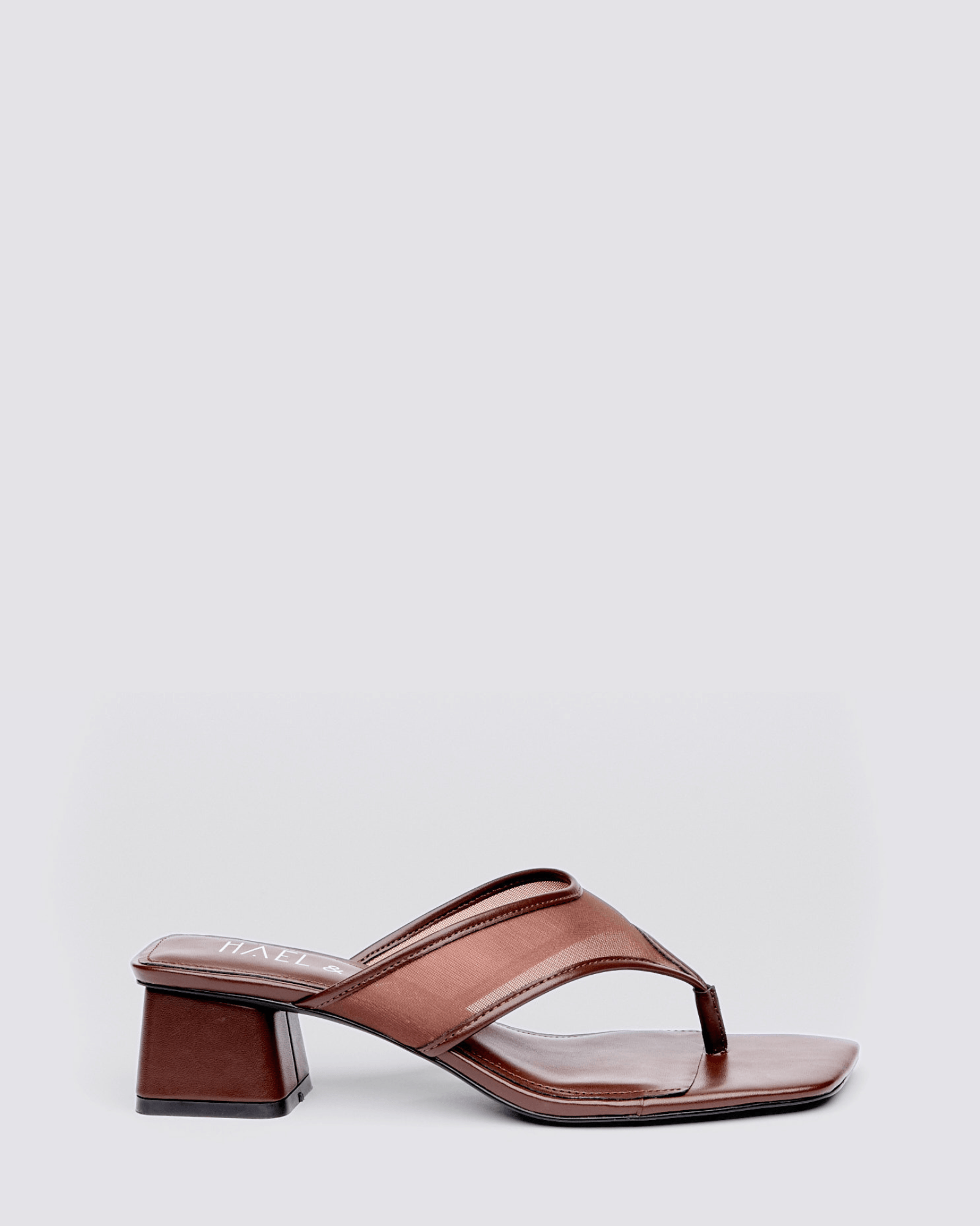 CELESTRIAL HEELED MULES CHOCOLATE
