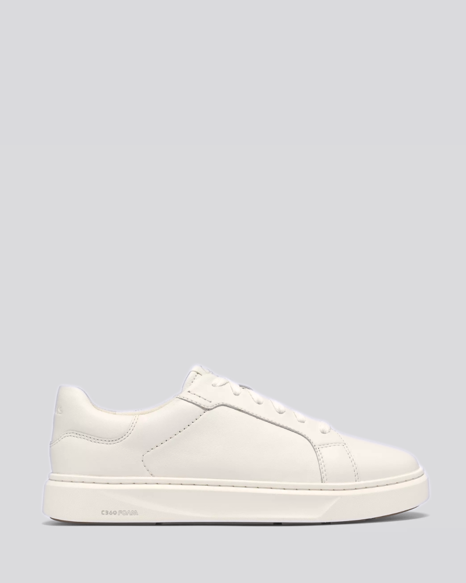CODE C LACE SNEAKERS WHITE LEATHER