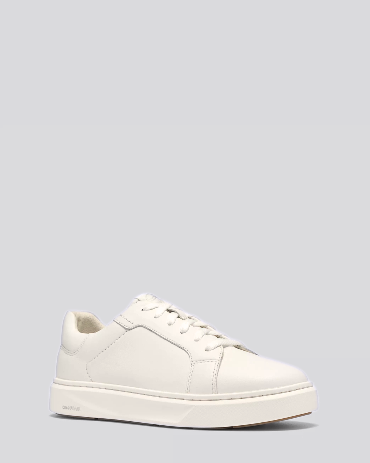 CODE C LACE SNEAKERS WHITE LEATHER