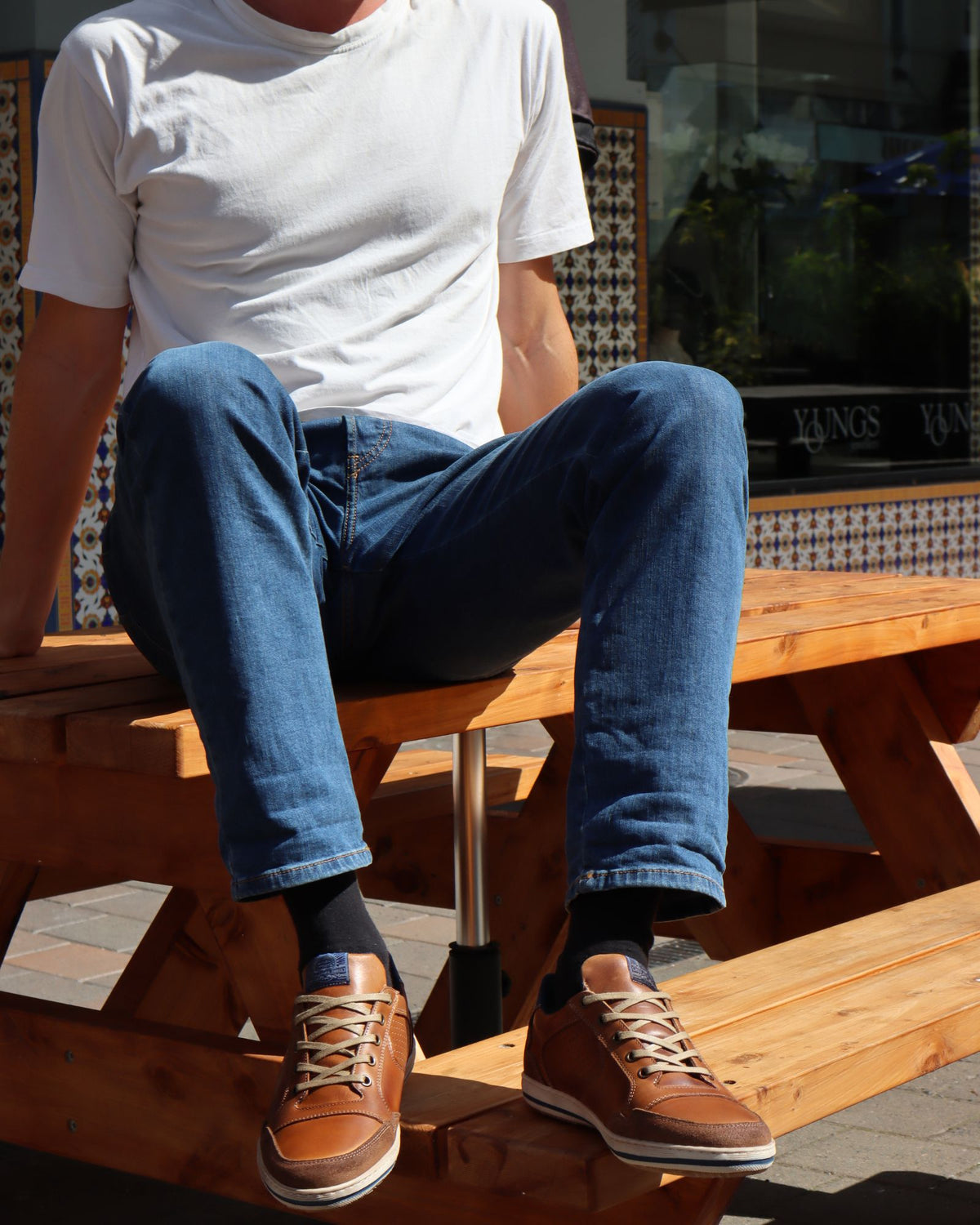 CREST SNEAKERS TAN LEATHER