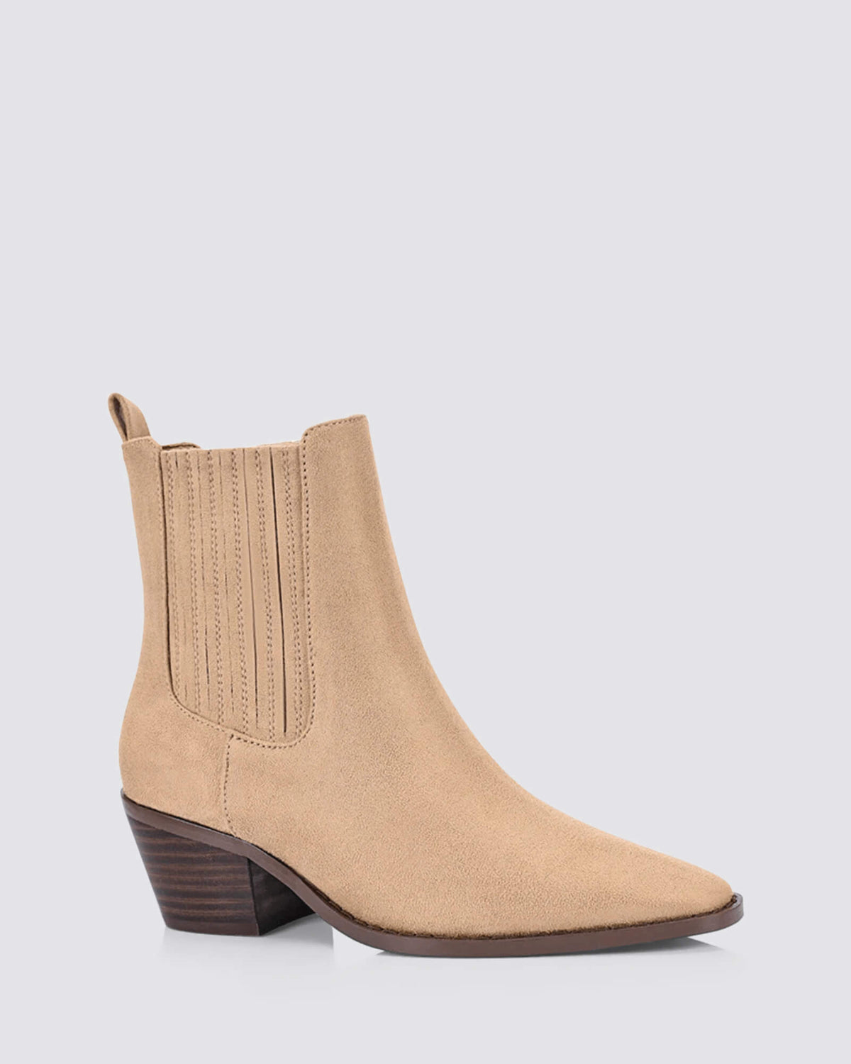 DALE ANKLE BOOTS TAUPE MICRO