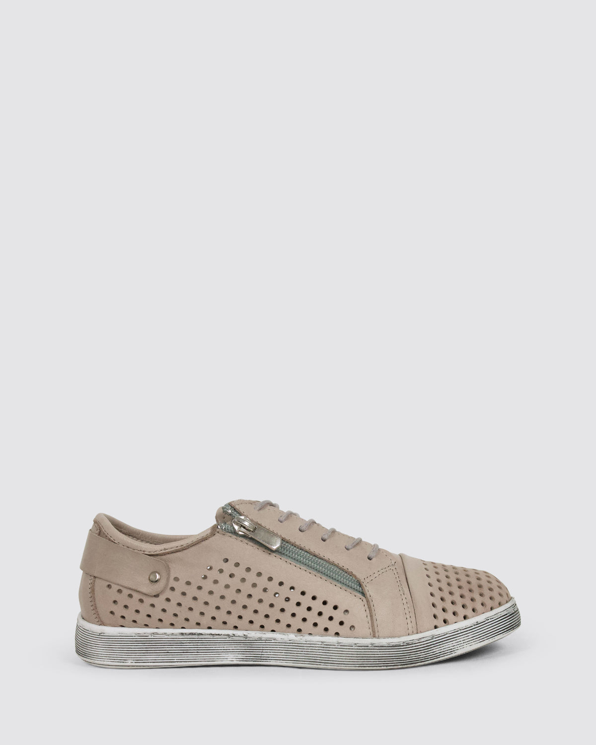 EG17 SNEAKERS TAUPE LEATHER
