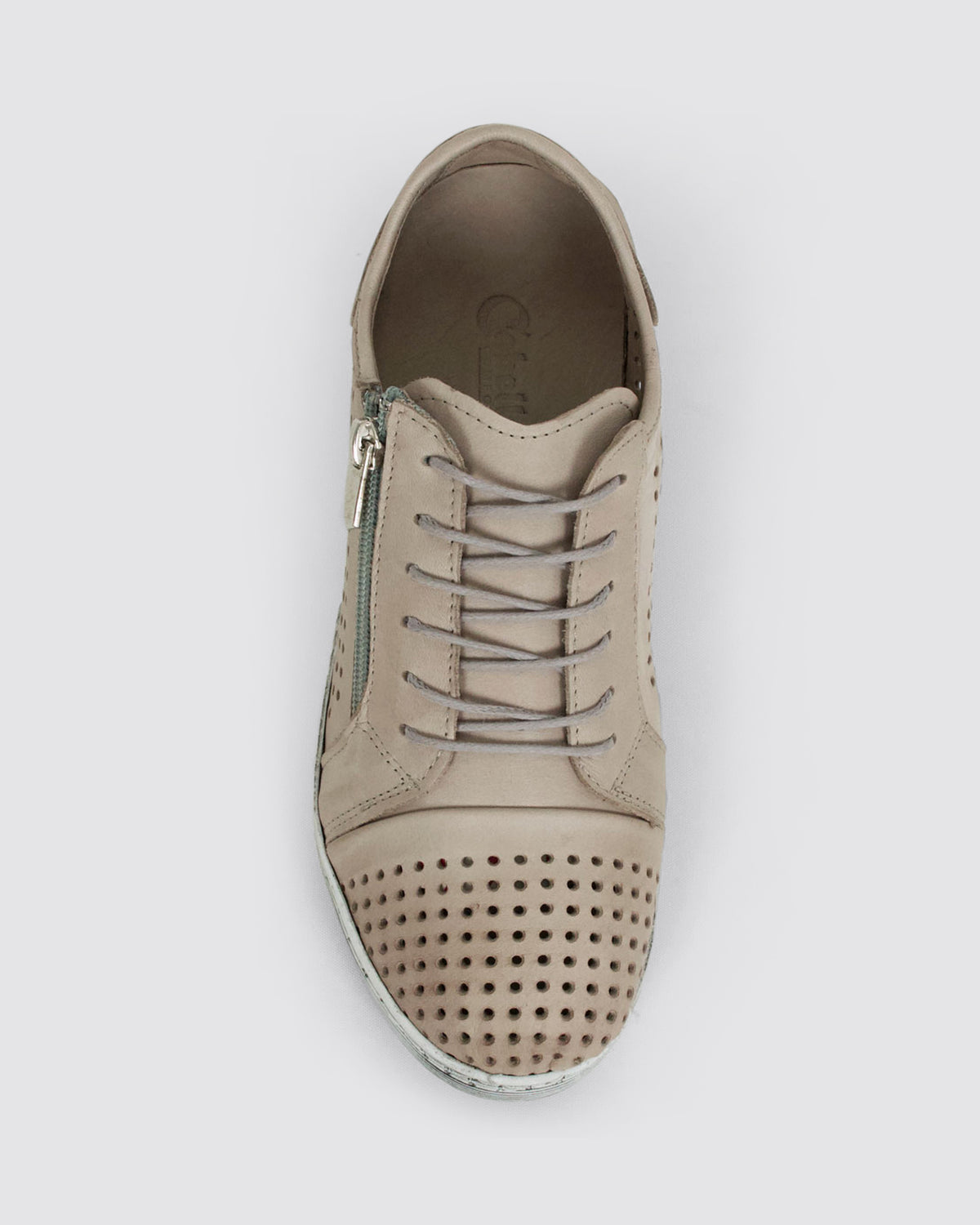 EG17 SNEAKERS TAUPE LEATHER