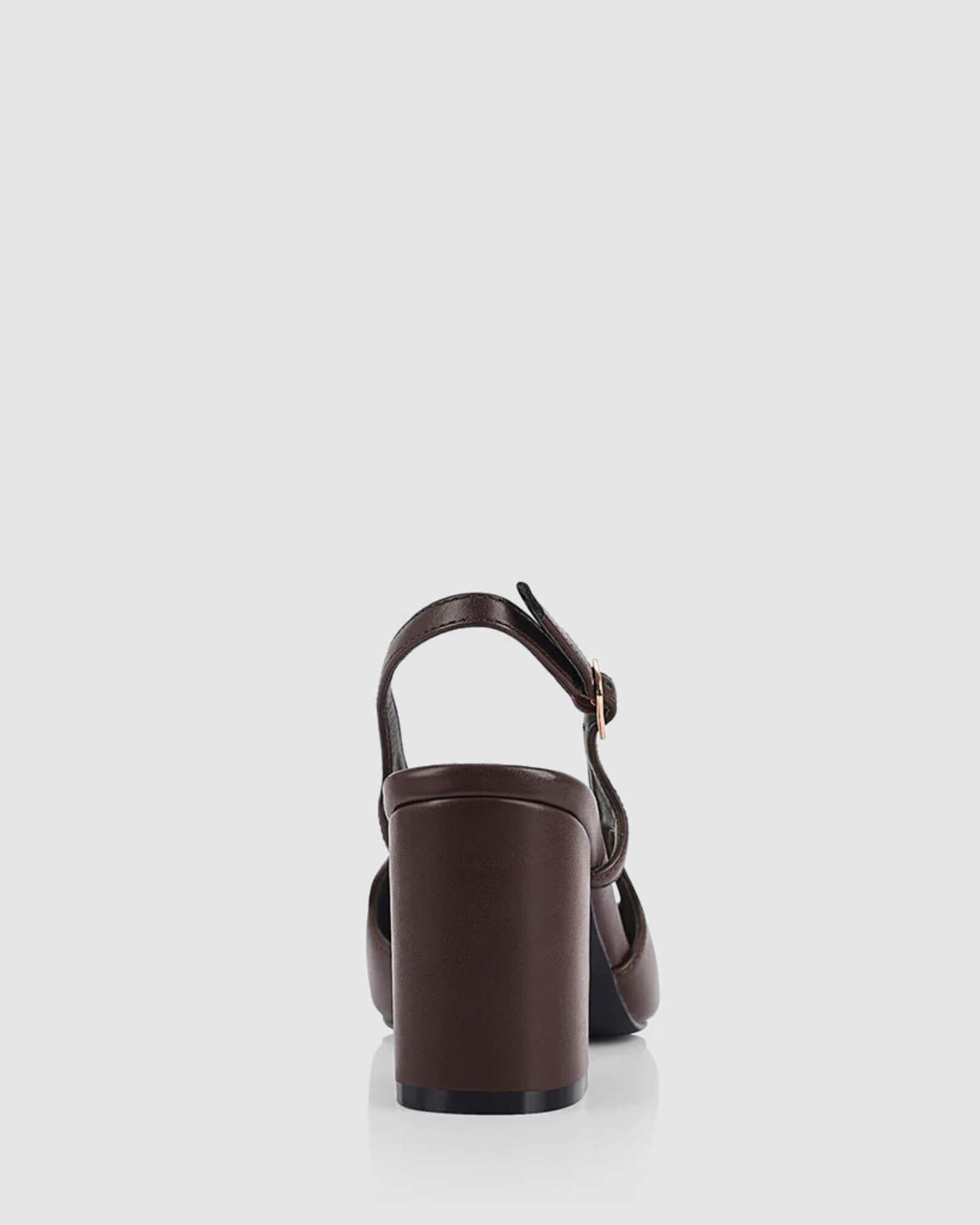 ELTON SLINGBACK HEELS CHOCOLATE BROWN