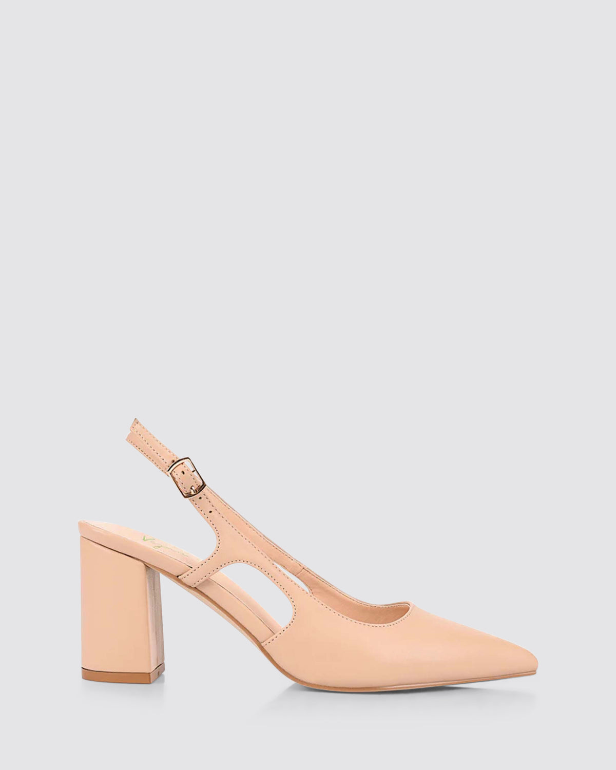 ELTON SLINGBACK HEELS NUDE