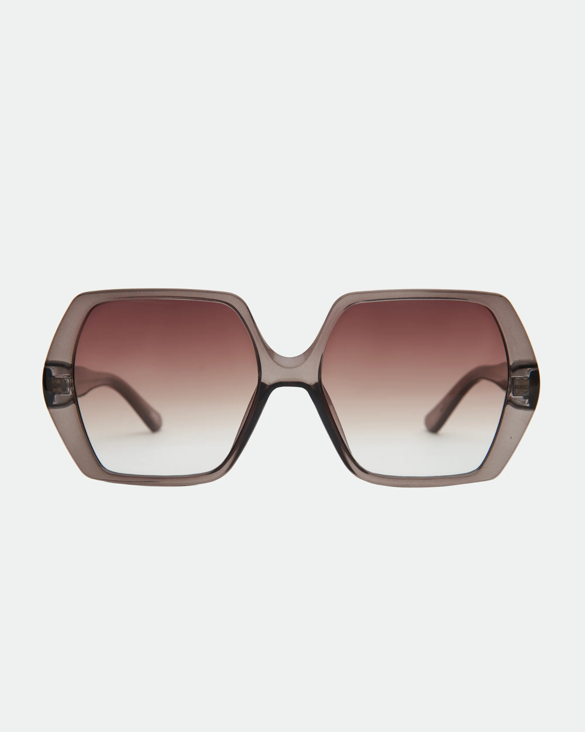 FLEUR SUNGLASSES TRANS OLIVE/BROWN FADE