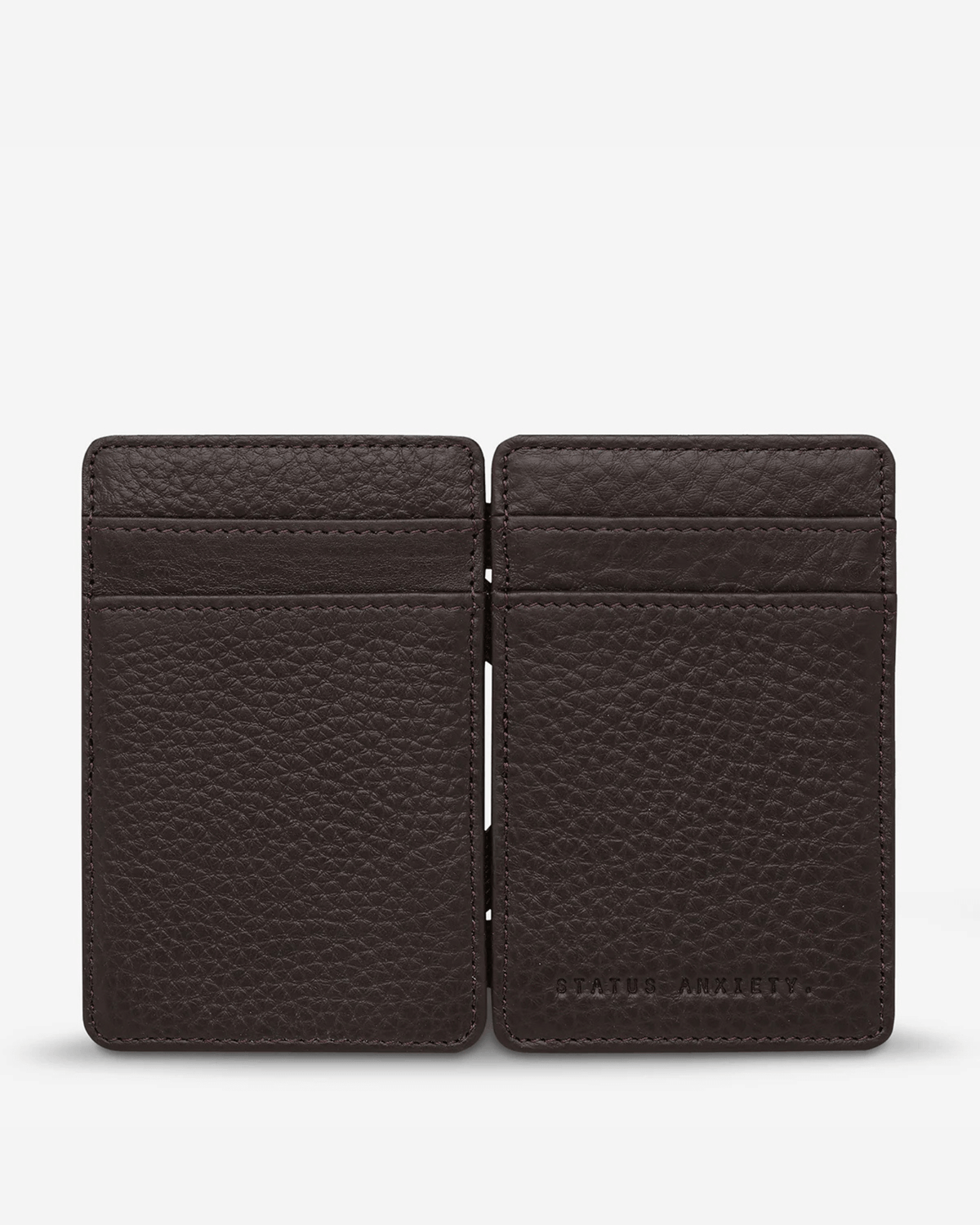 FLIP WALLET CHOCOLATE LEATHER