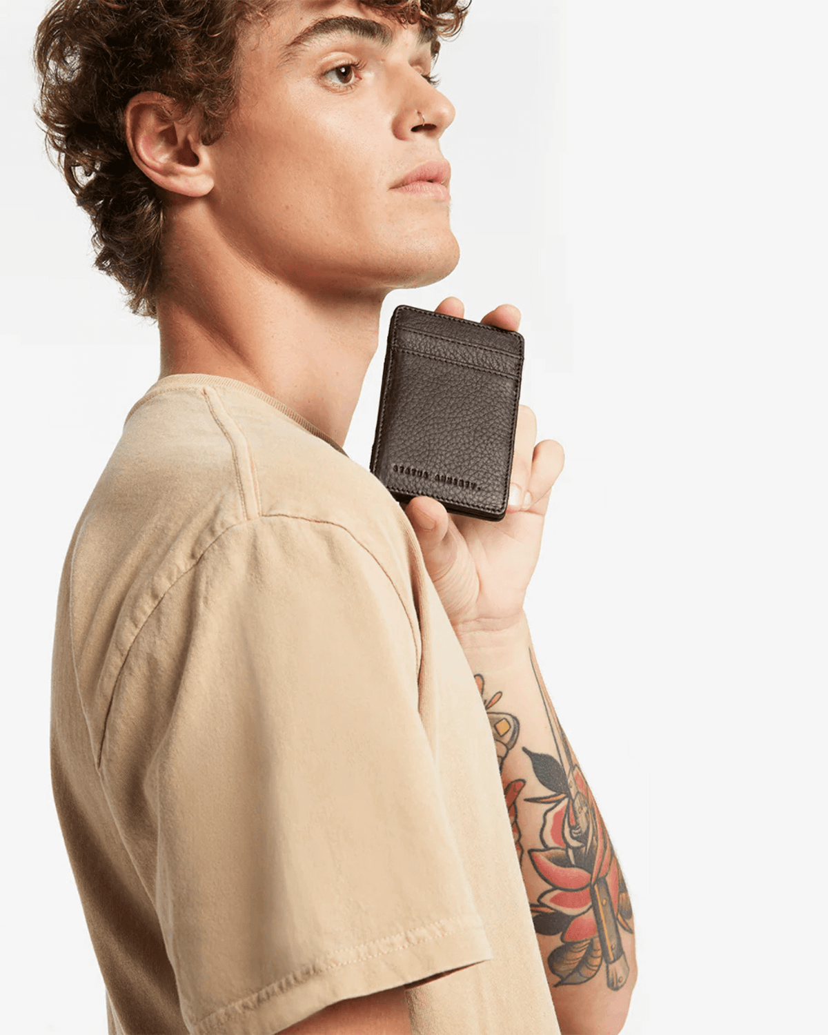 FLIP WALLET CHOCOLATE LEATHER