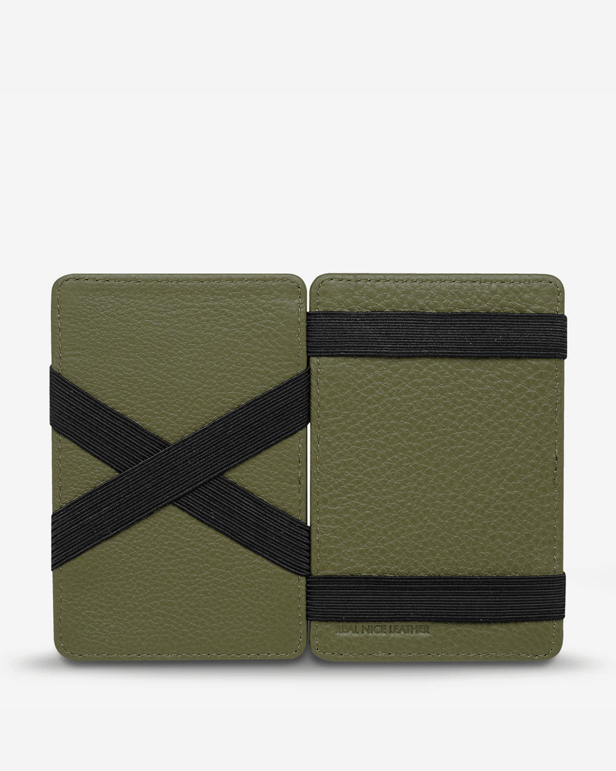 FLIP WALLET KHAKI LEATHER