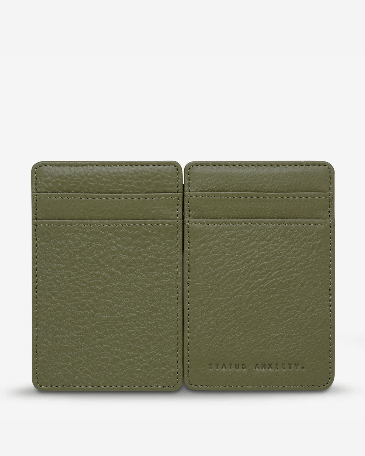 FLIP WALLET KHAKI LEATHER