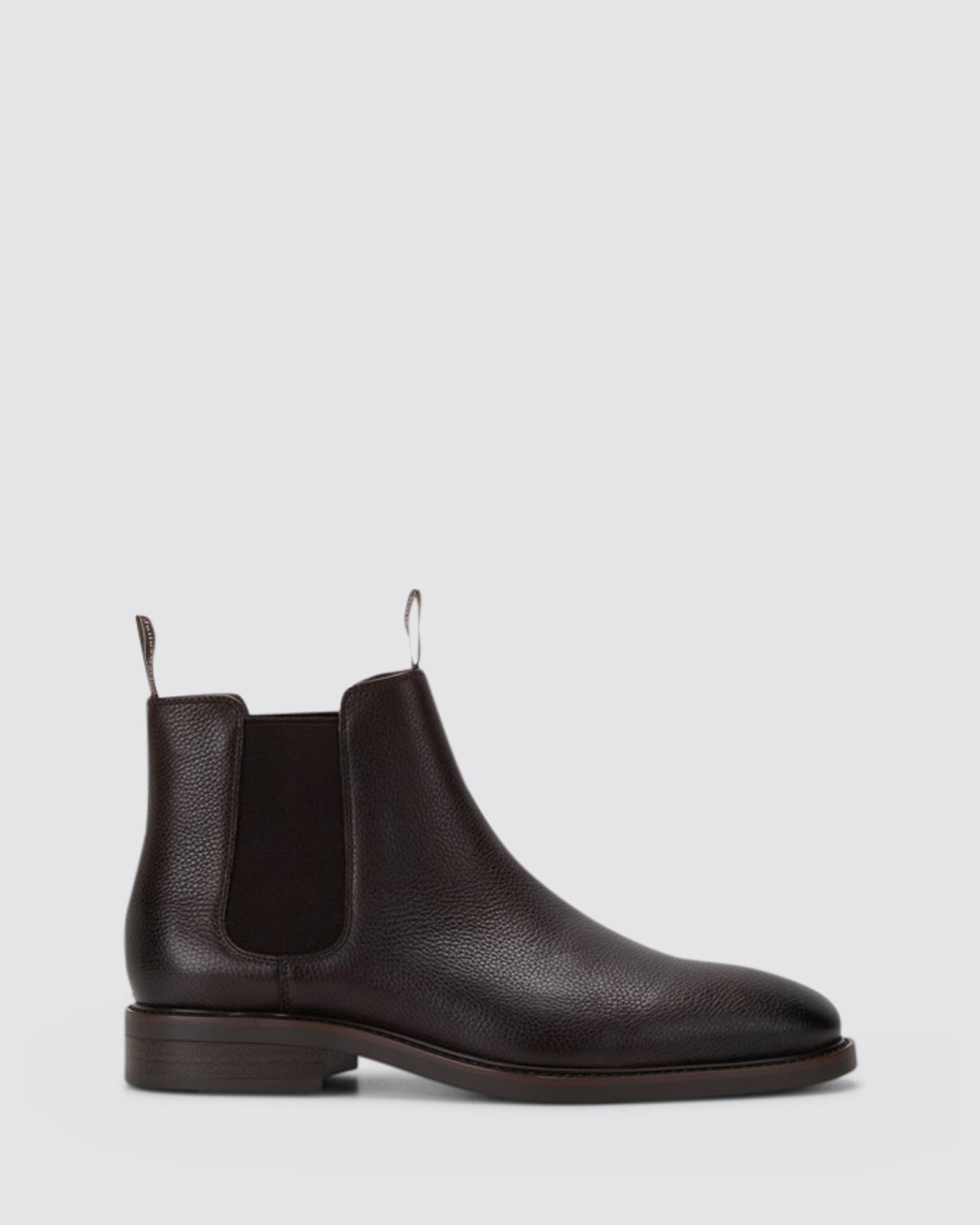 GAUCHO CHELSEA BOOTS MOCHA TUMBLED LEATHER