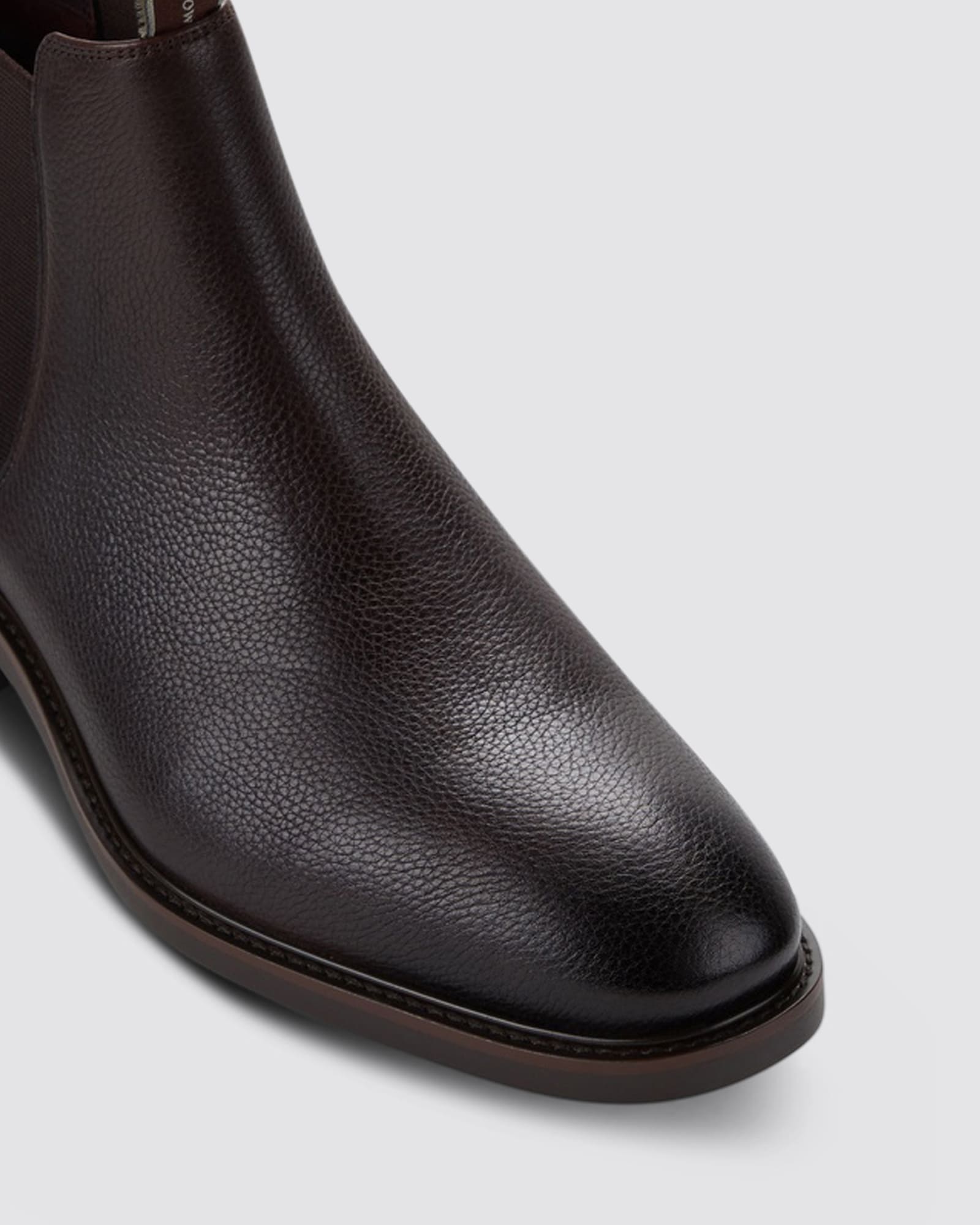 GAUCHO CHELSEA BOOTS MOCHA TUMBLED LEATHER