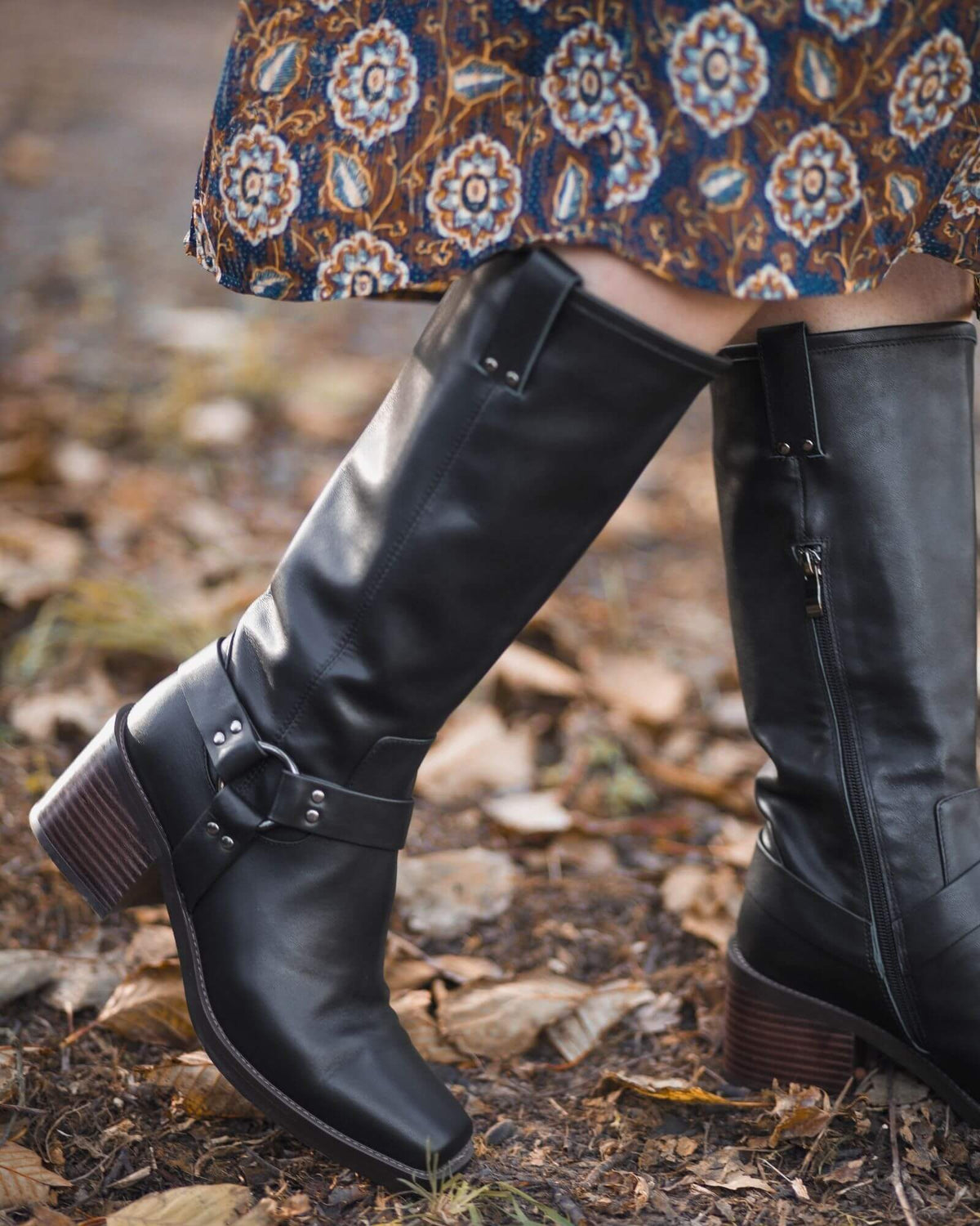 GOTO MOTO BOOTS BLACK LEATHER