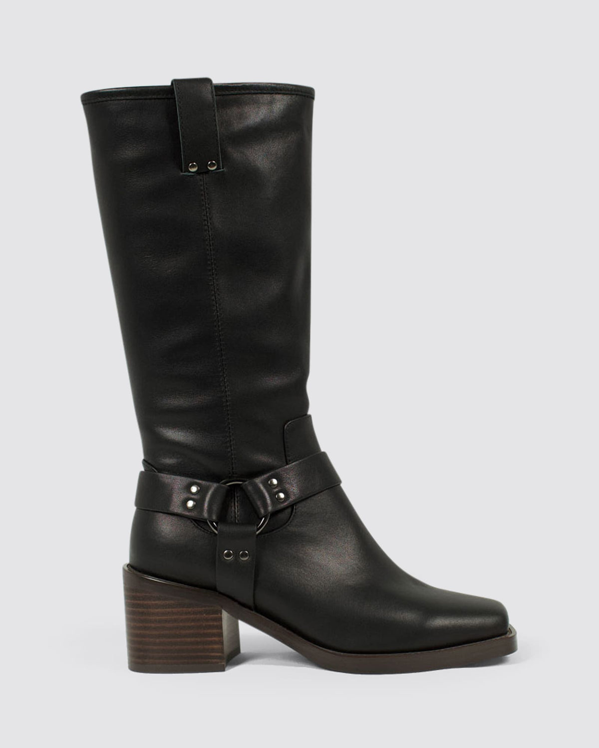 GOTO MOTO BOOTS BLACK LEATHER