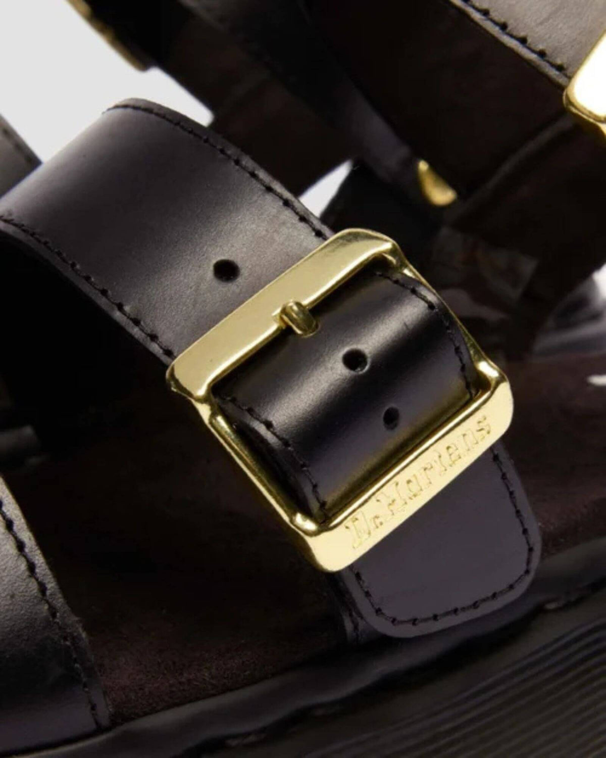 GRYPHON STRAP SANDAL BLACK ATLAS