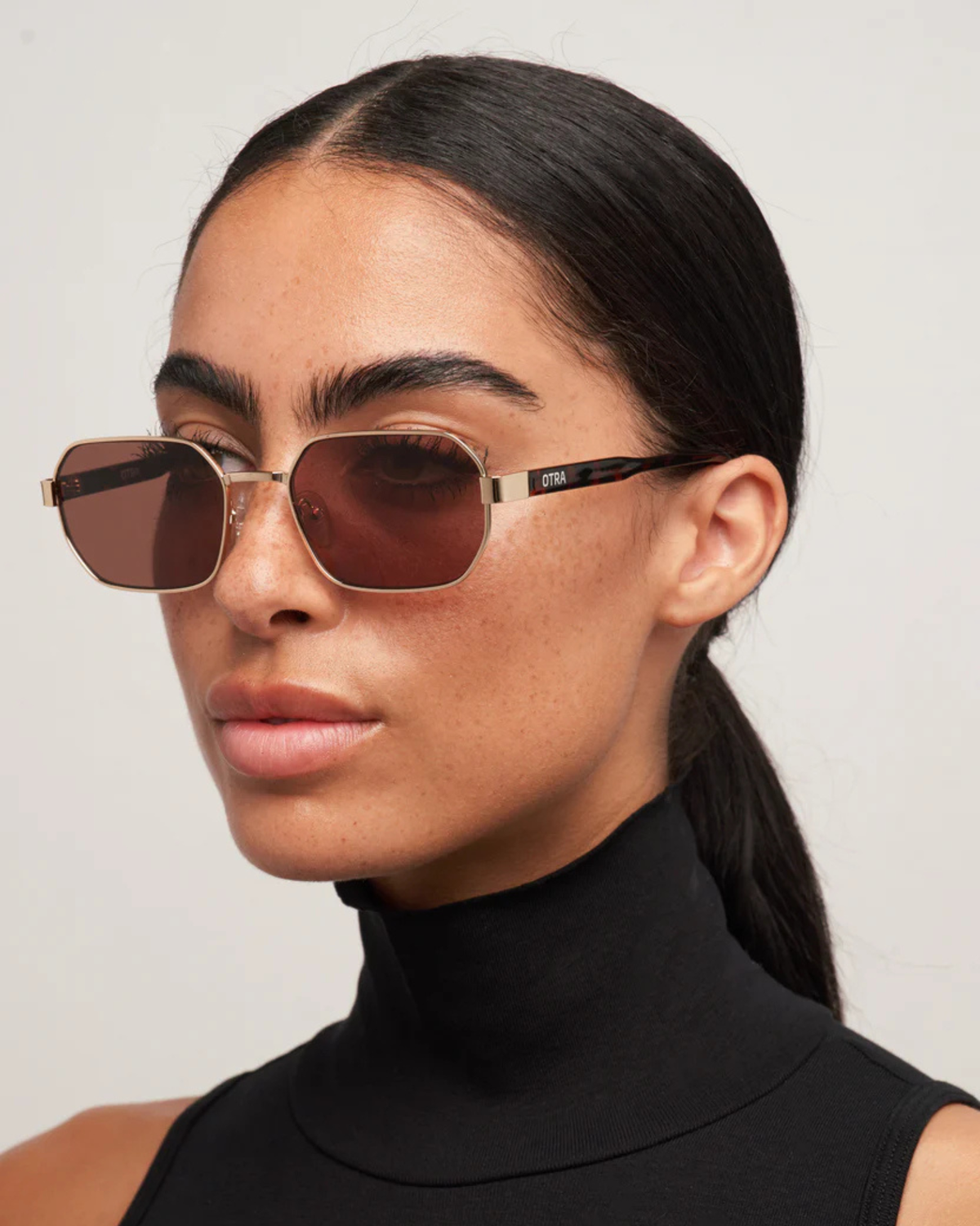 HANNAH SUNGLASSES GOLD/BROWN