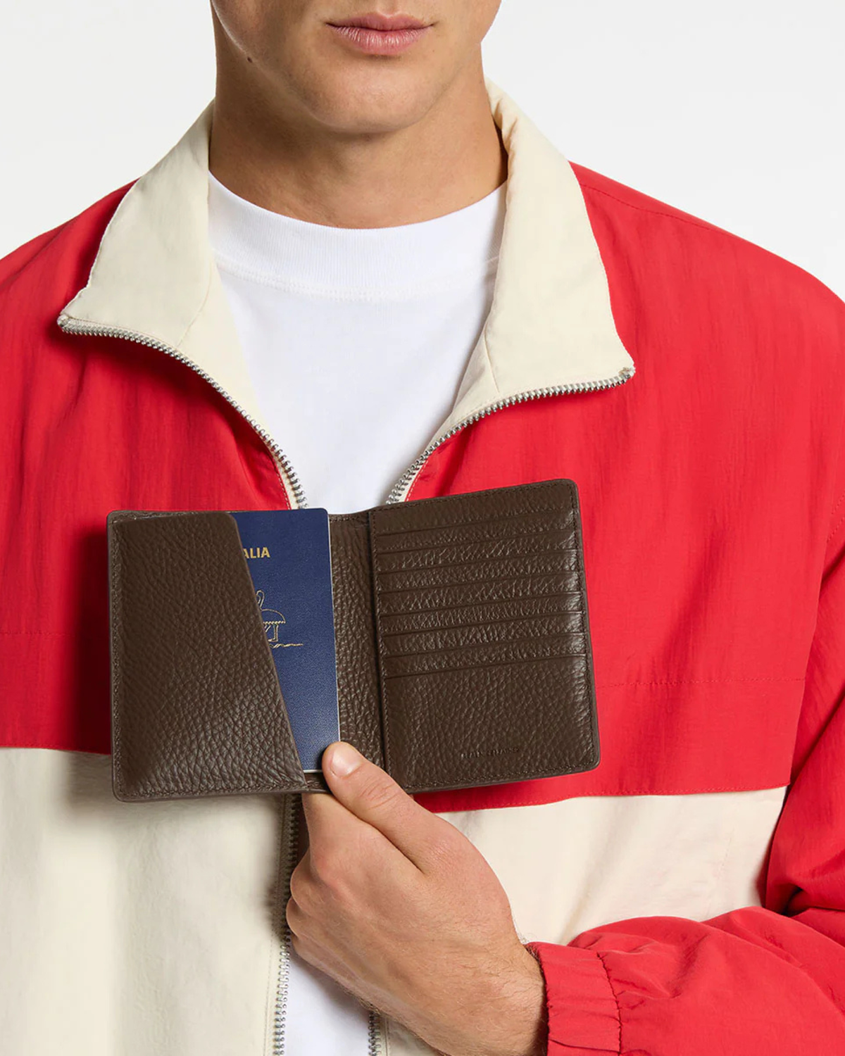 IN TRANSIT PASSPORT WALLET COCOA