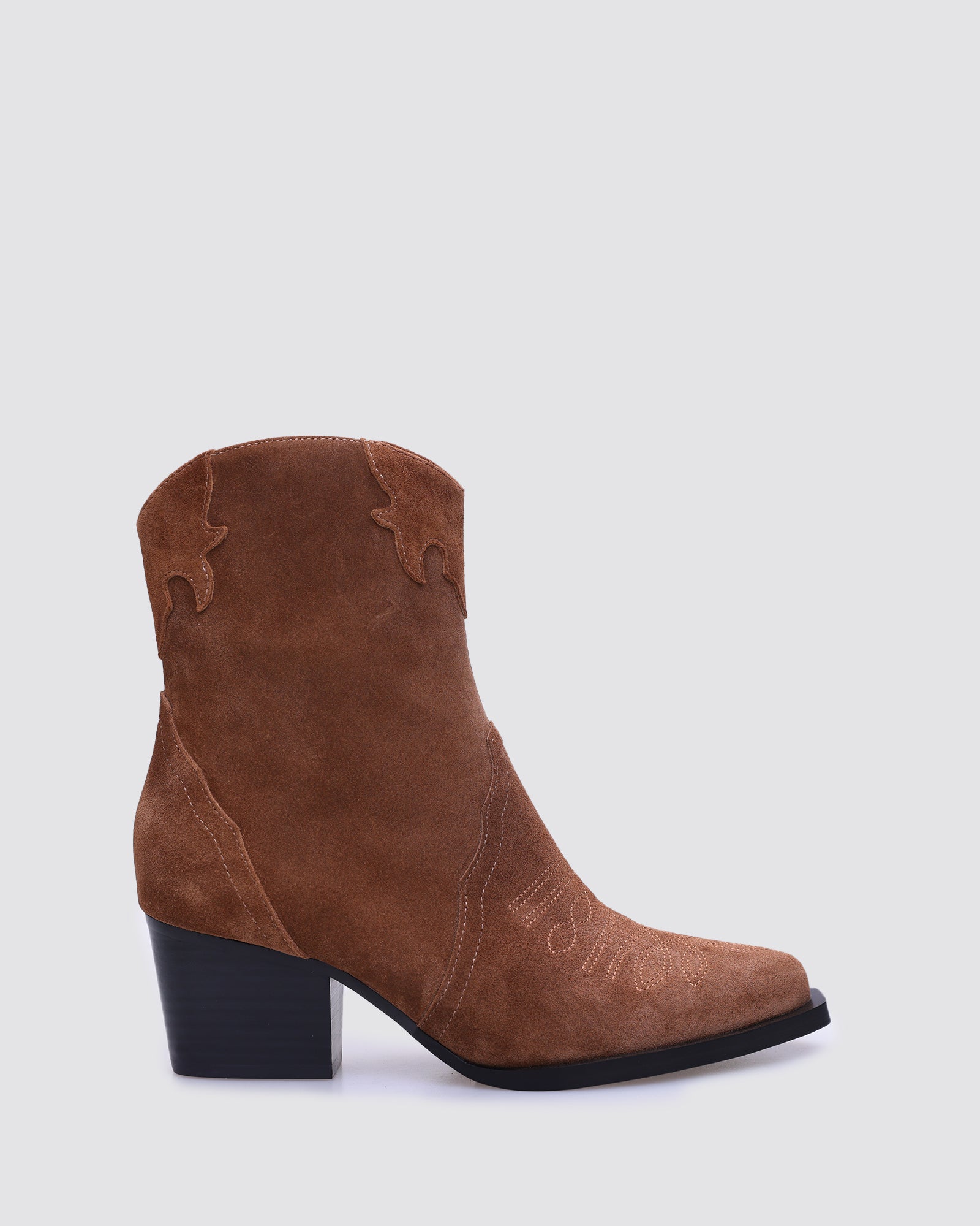 JERMONE ANKLE BOOTS TAN SUEDE
