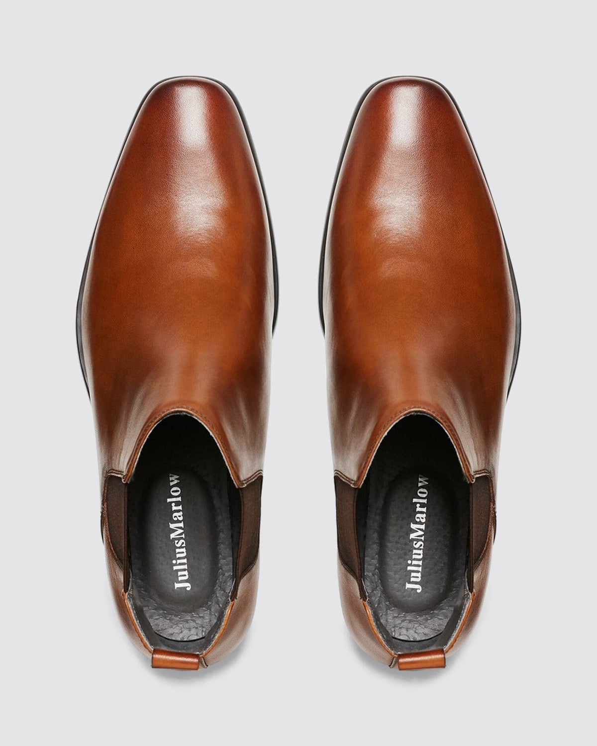 KICK DRESS BOOTS COGNAC LEATHER