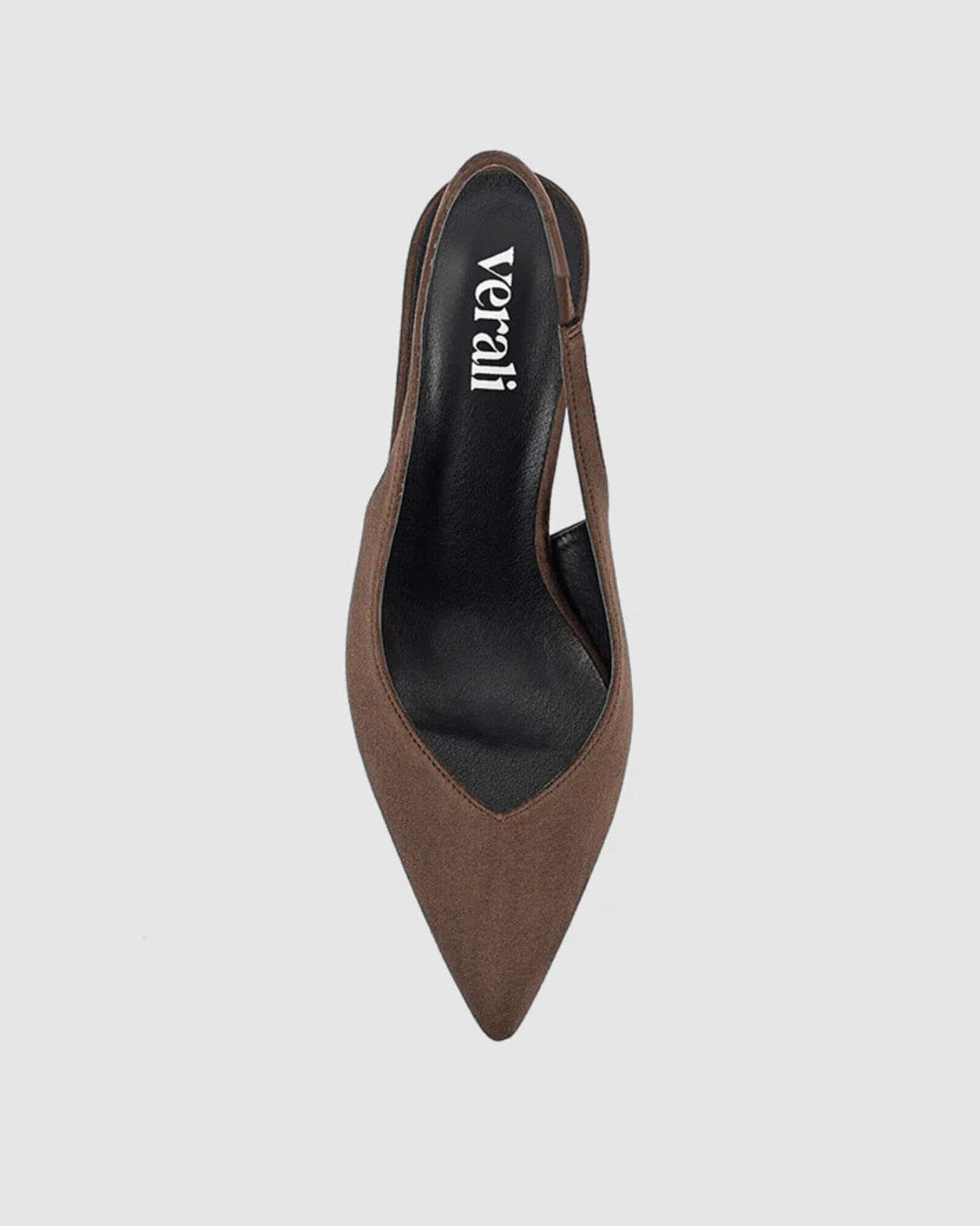 LEMUR SLINGBACK HEELS CHOCOLATE BROWN MICRO