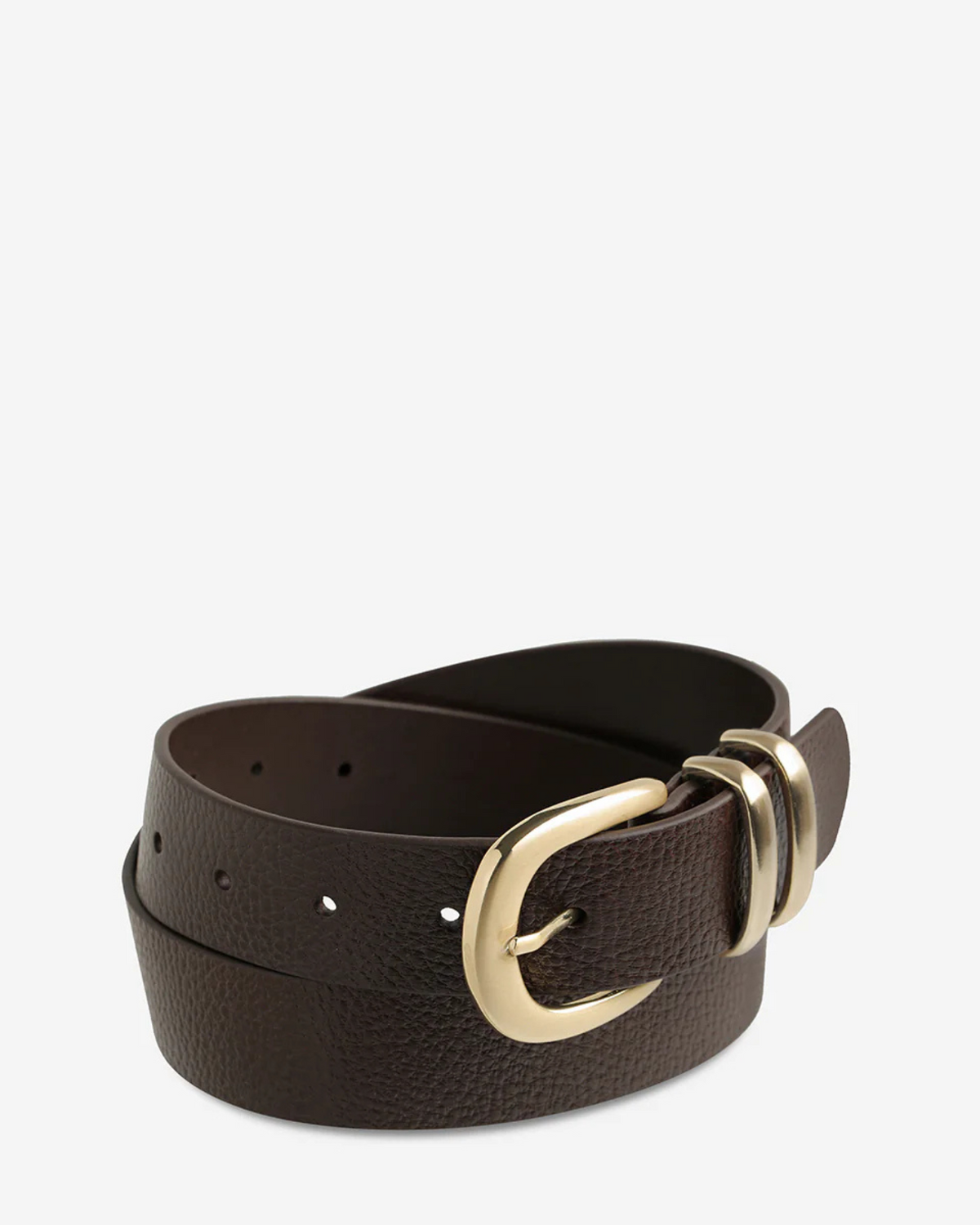 LET IT BE BELT CHOC/GOLD