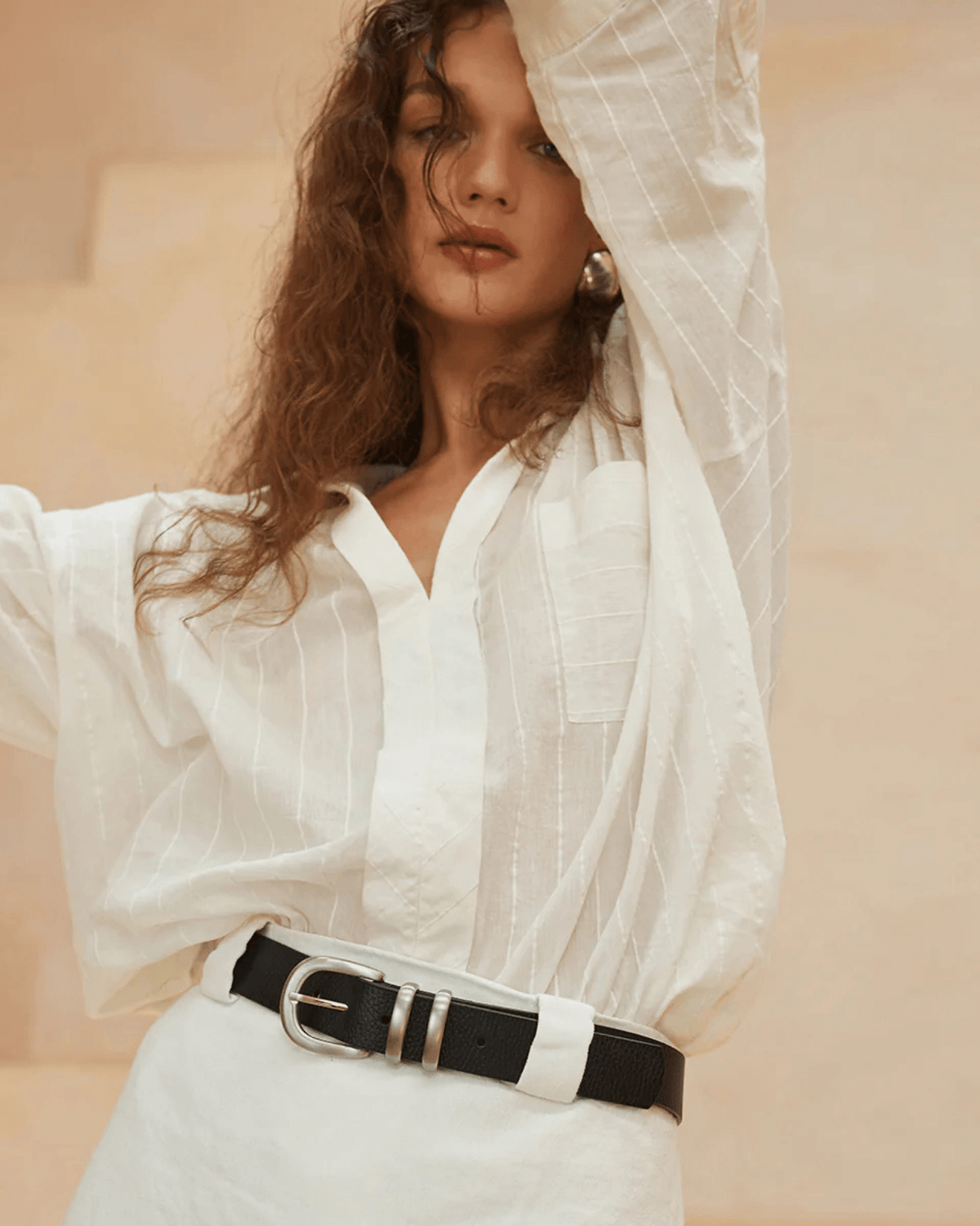 LET IT BE BELT BLACK/SILVER