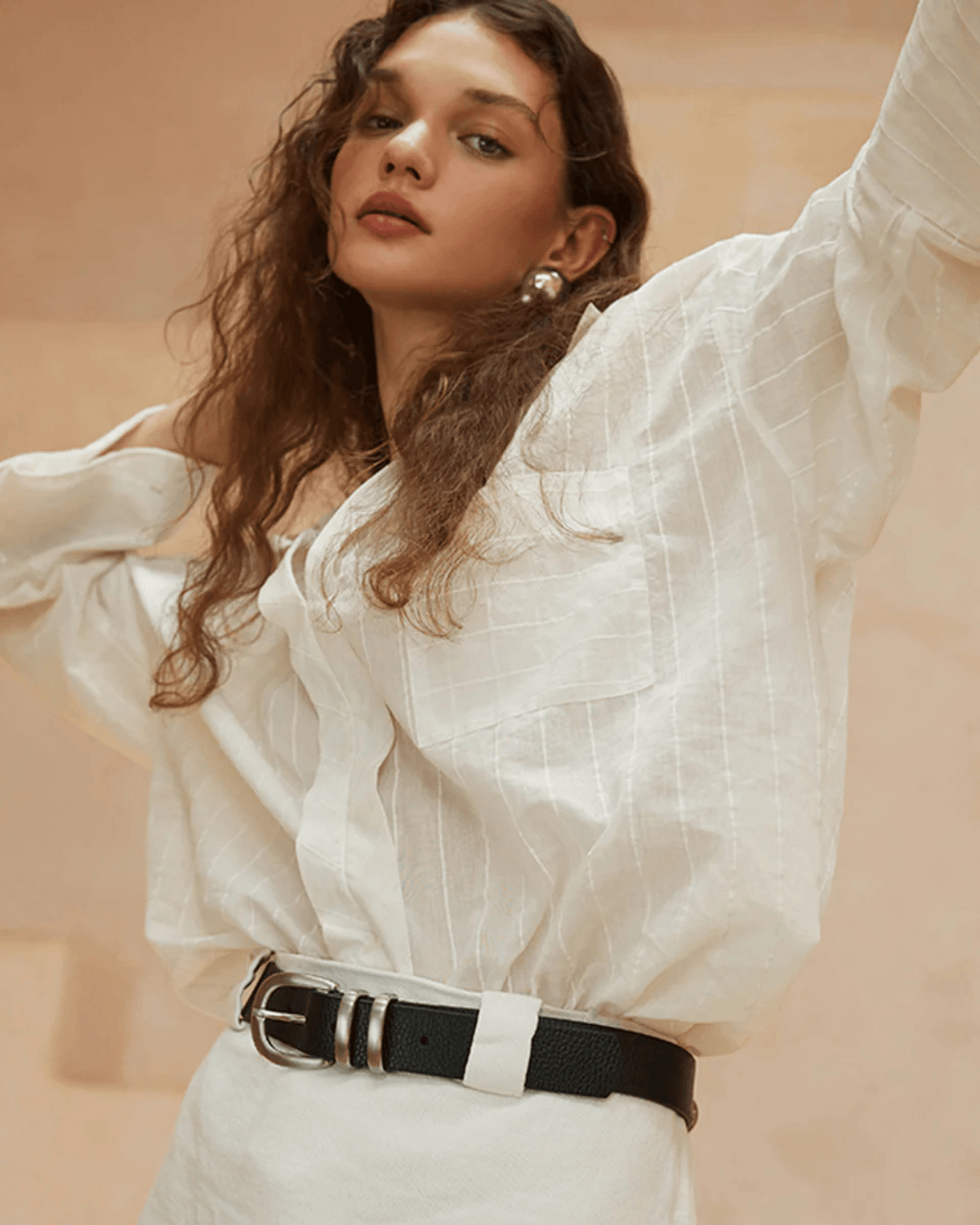 LET IT BE BELT BLACK/SILVER