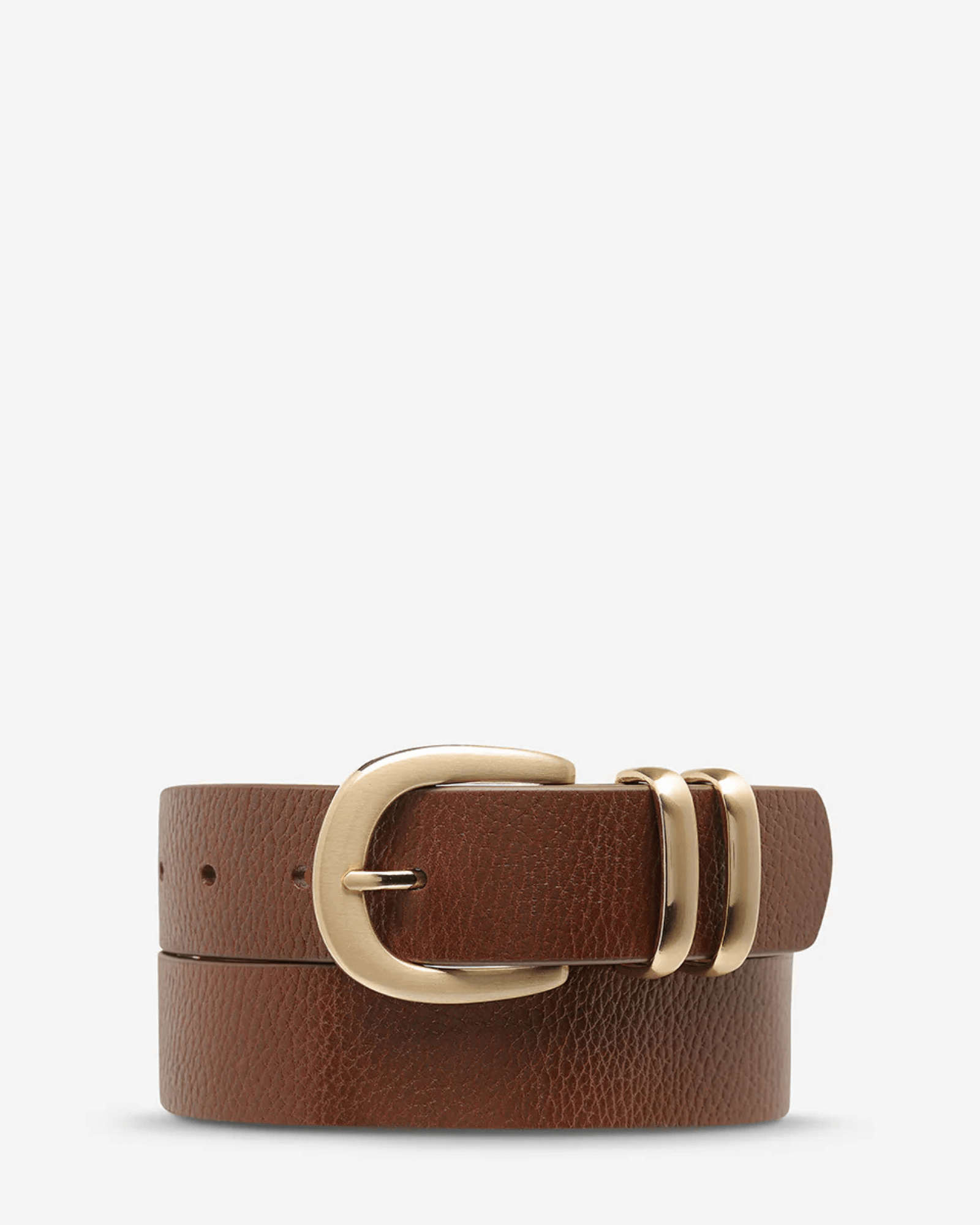 LET IT BE BELT TAN/GOLD