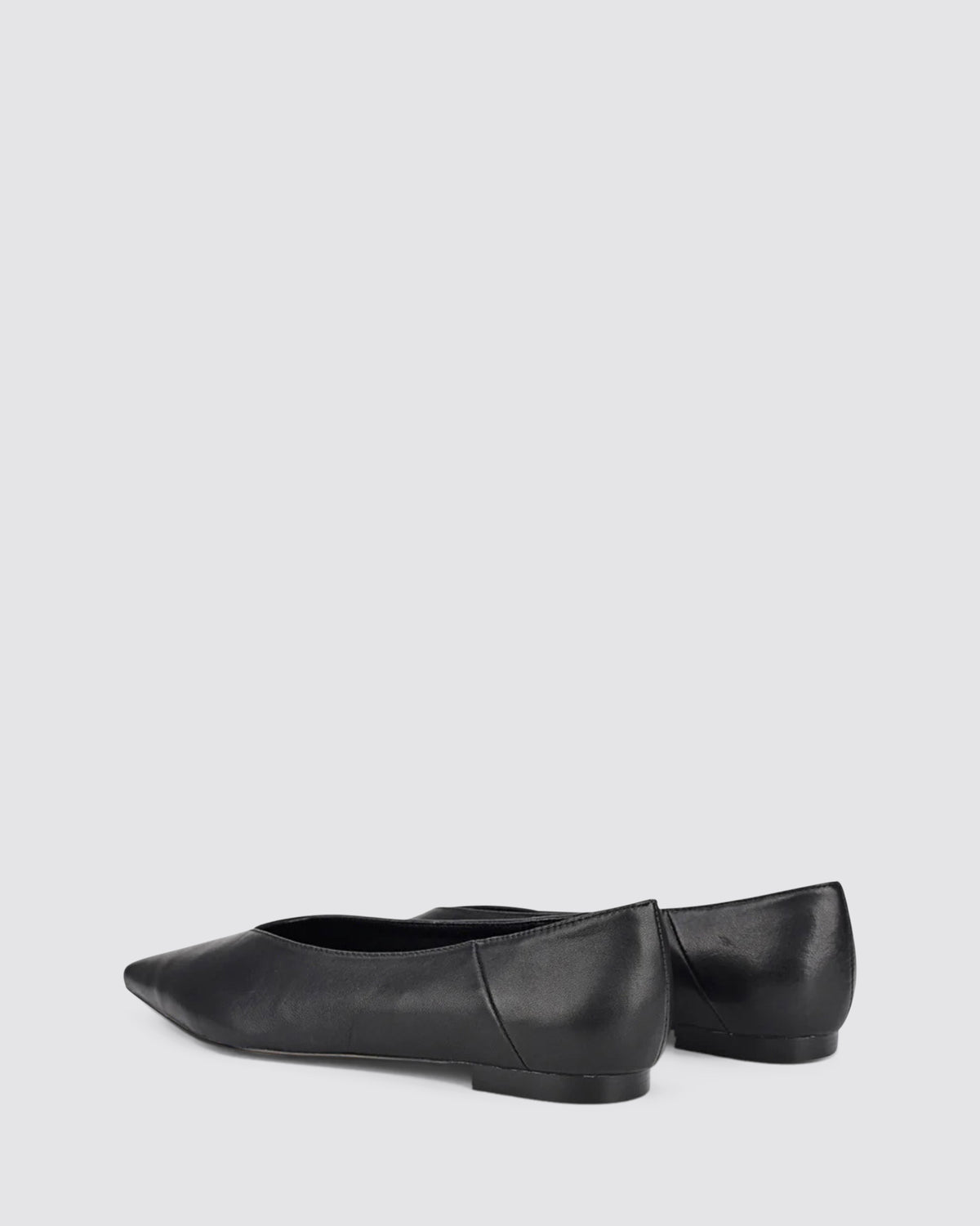 LOCKE FLAT PUMPS BLACK LEATHER
