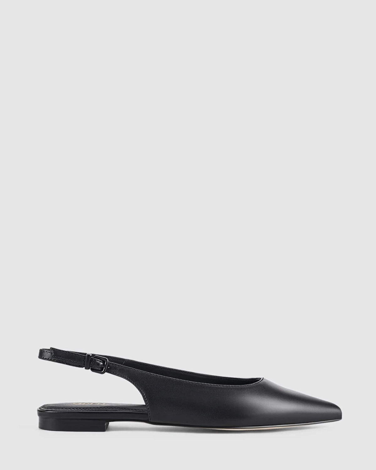 LOLA SLINGBACK FLATS BLACK
