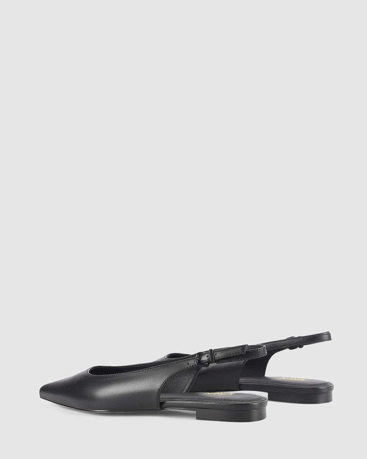 LOLA SLINGBACK FLATS BLACK