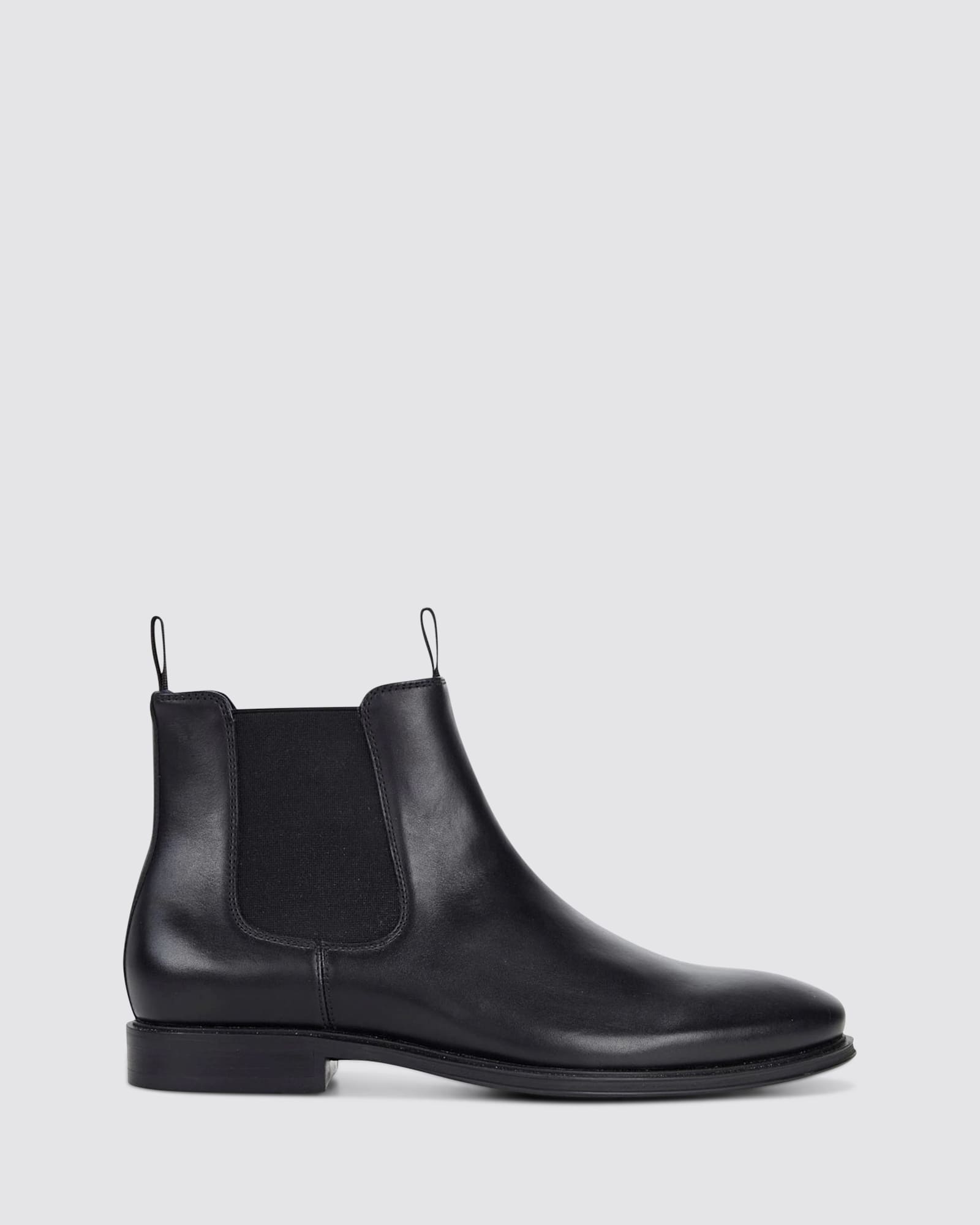 LONGREACH CHELSEA BOOTS BLACK LEATHER
