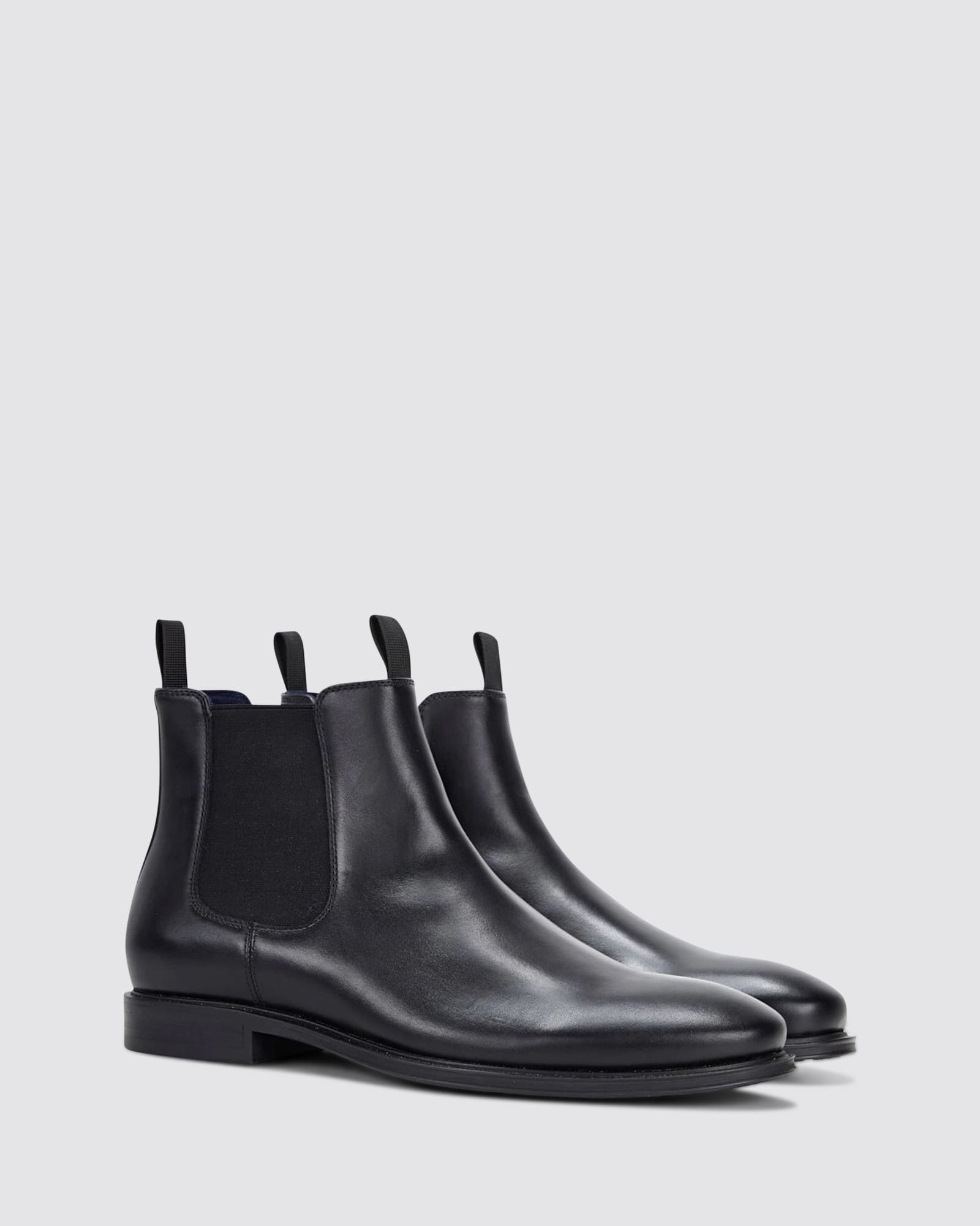 LONGREACH CHELSEA BOOTS BLACK LEATHER