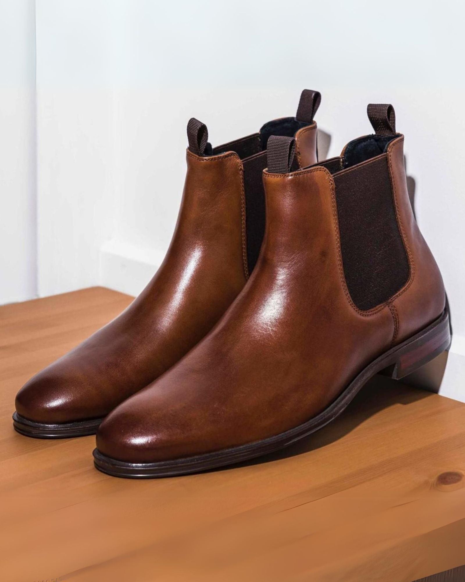 LONGREACH CHELSEA BOOTS COGNAC LEATHER