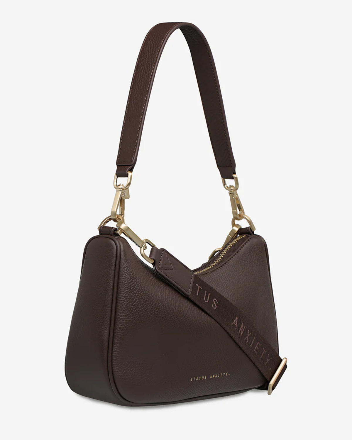 LOOK BOTH WAYS BAG COCOA/BRUSHED GOLD