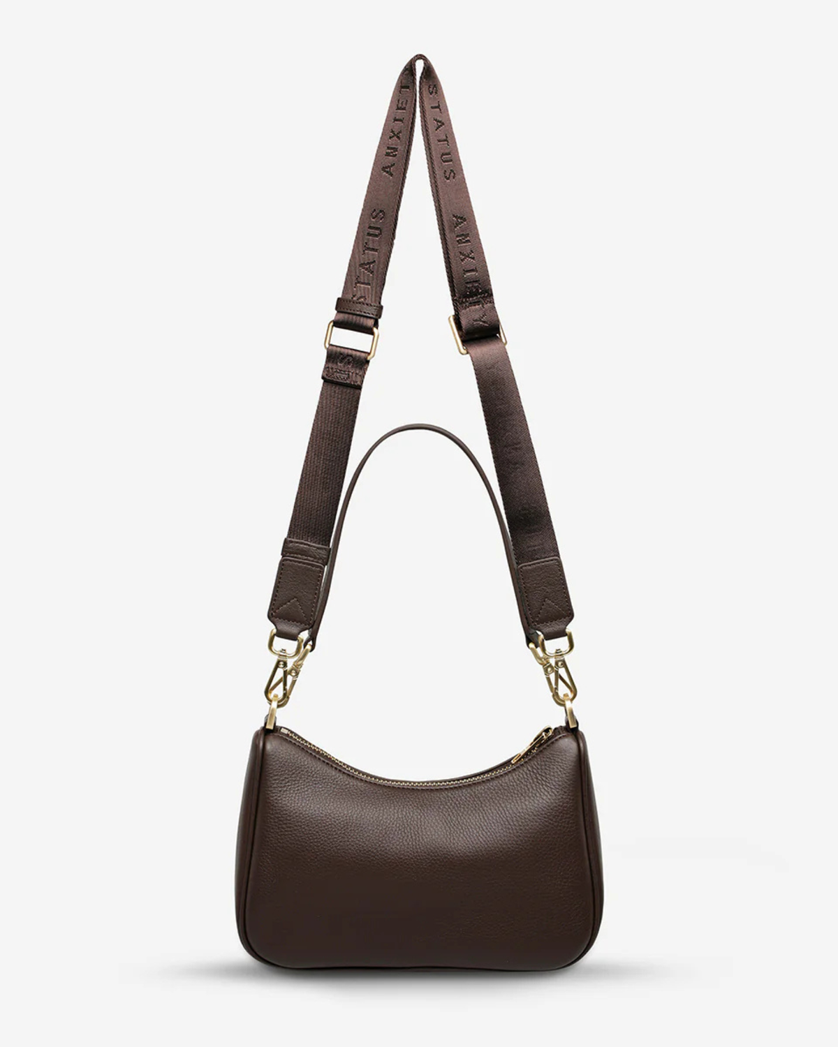 LOOK BOTH WAYS BAG COCOA/BRUSHED GOLD